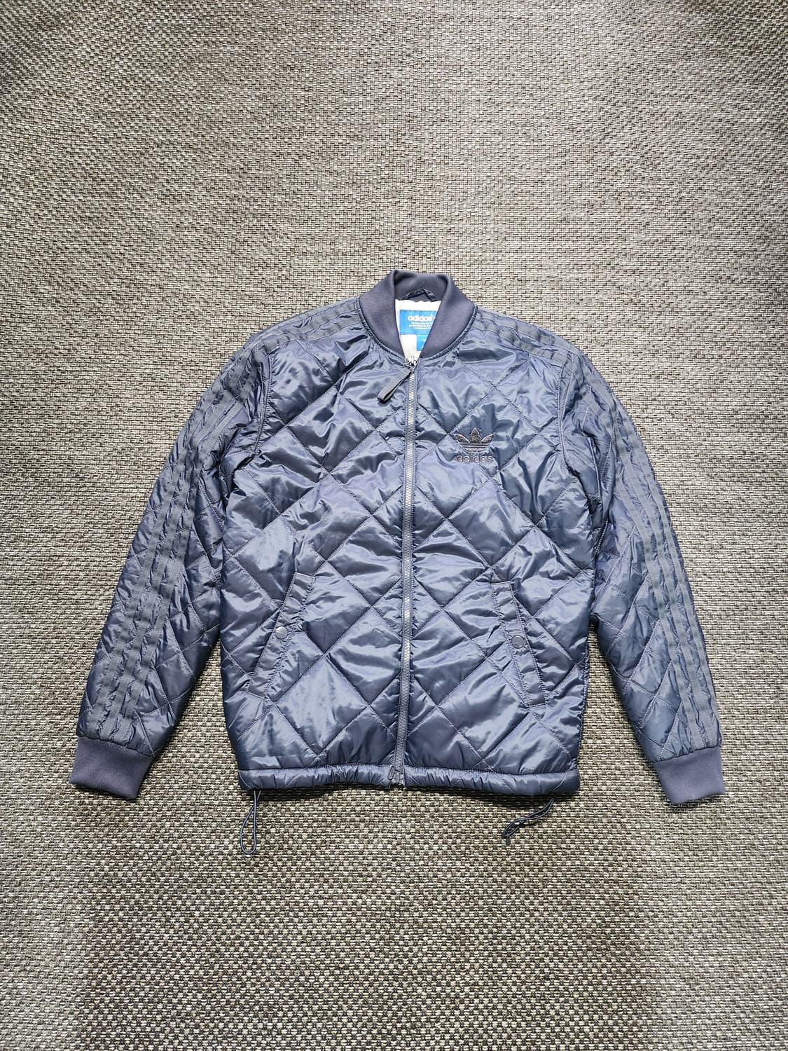 아디다스 퀼팅 블루종 자켓 85사이즈  상품이미지1