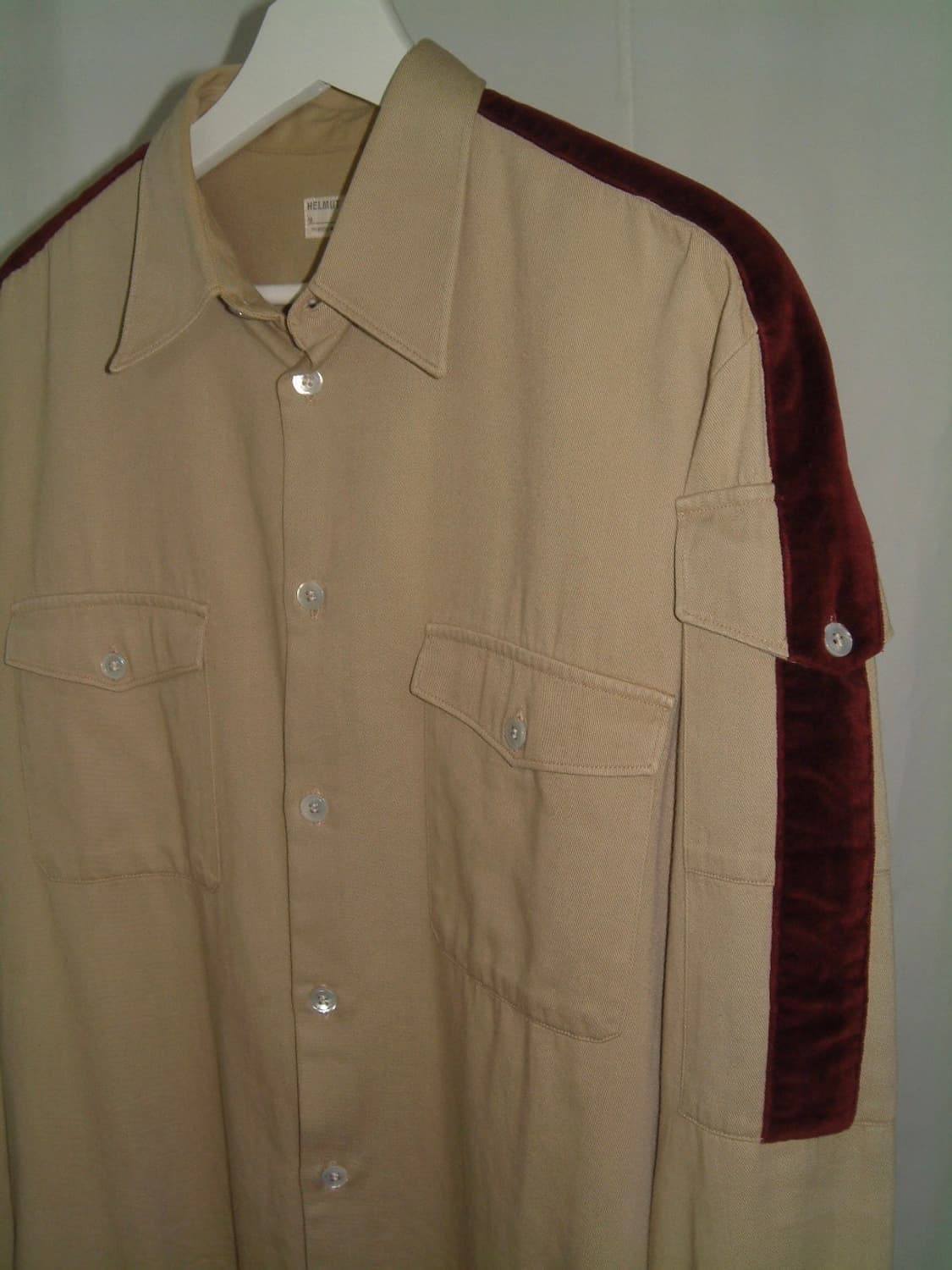 Helmut lang 1997 velvet line shirt 상품이미지2