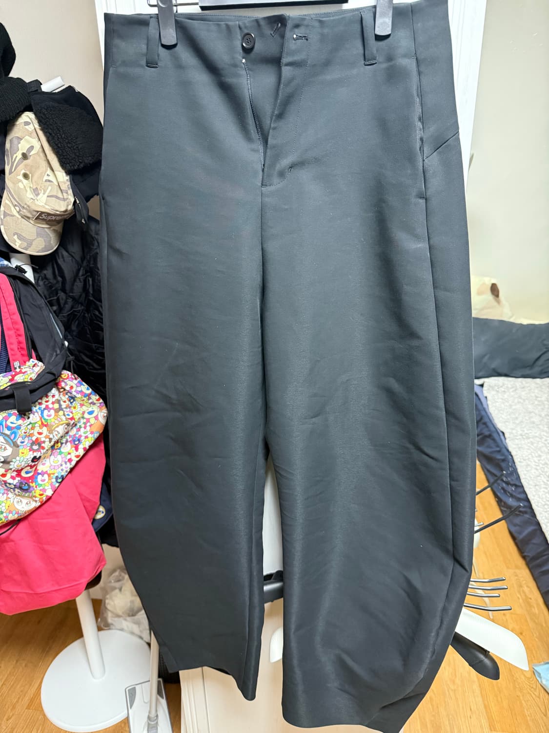 아모멘토 커브드실루엣팬츠 블랙 L 상품이미지1