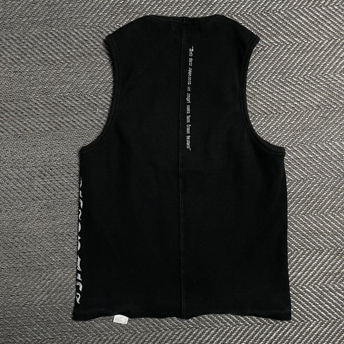  스키즘 인듀싱 로고 디테일 머슬 탑 슬리브 리스y 5147 상품이미지4