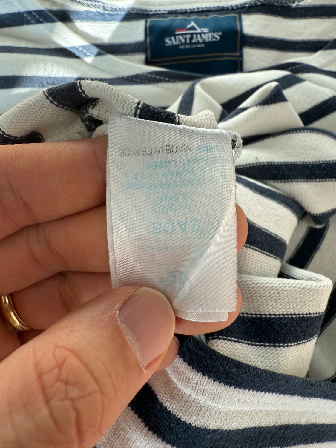 세인트제임스 X 라벤헴 스트라이프 보트티(FRANCE, 엘보우 패치) 상품이미지8