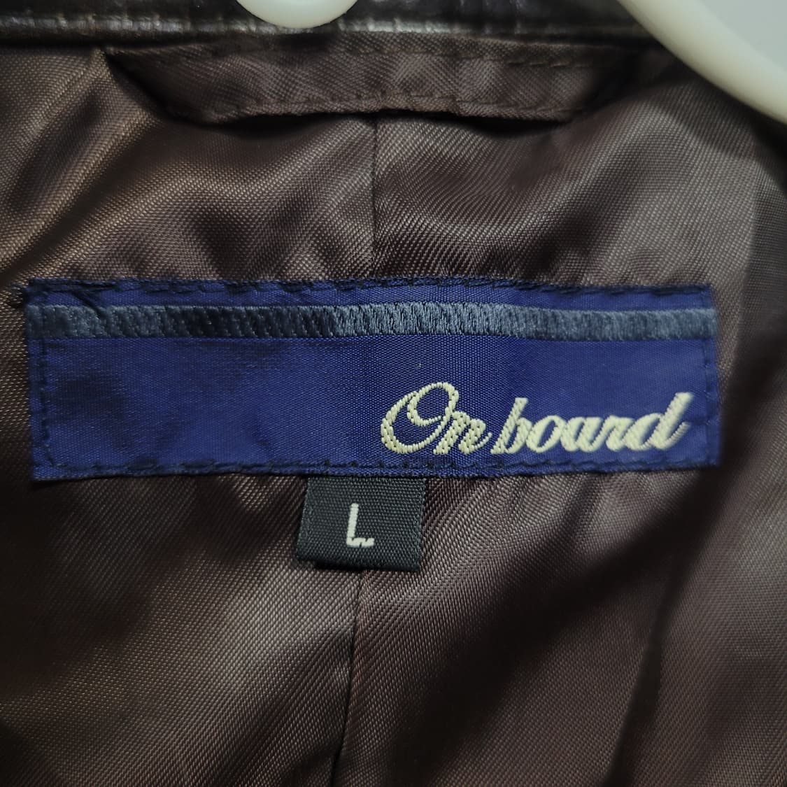 On board 빈티지 브라운 페이디드 레더 싱글 라이더 자켓 상품이미지6