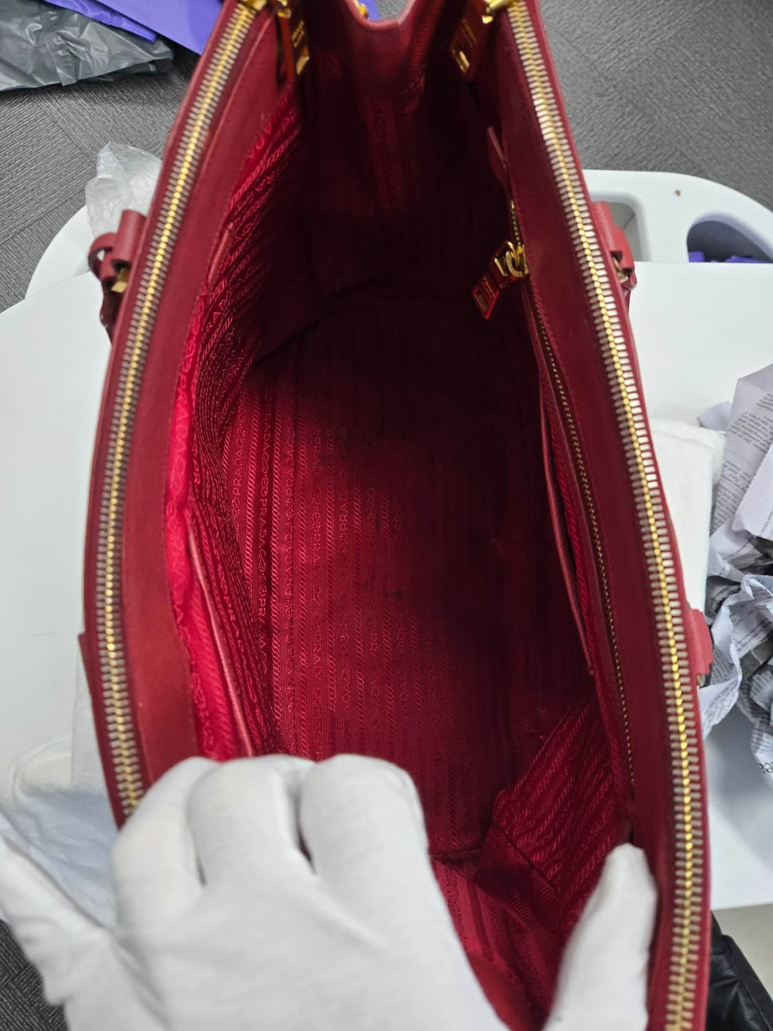 [A급컨디션]프라다 사피아노 토트백 상품이미지4