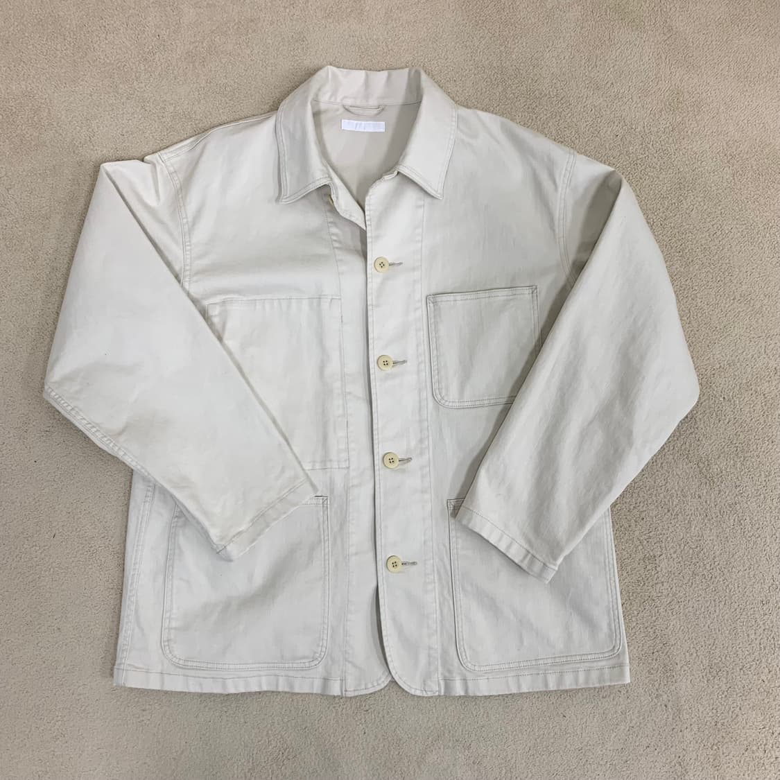 유니클로 유틸리티 자켓(XL/내추럴) 면자켓 봄자켓 워크자켓 상품이미지1