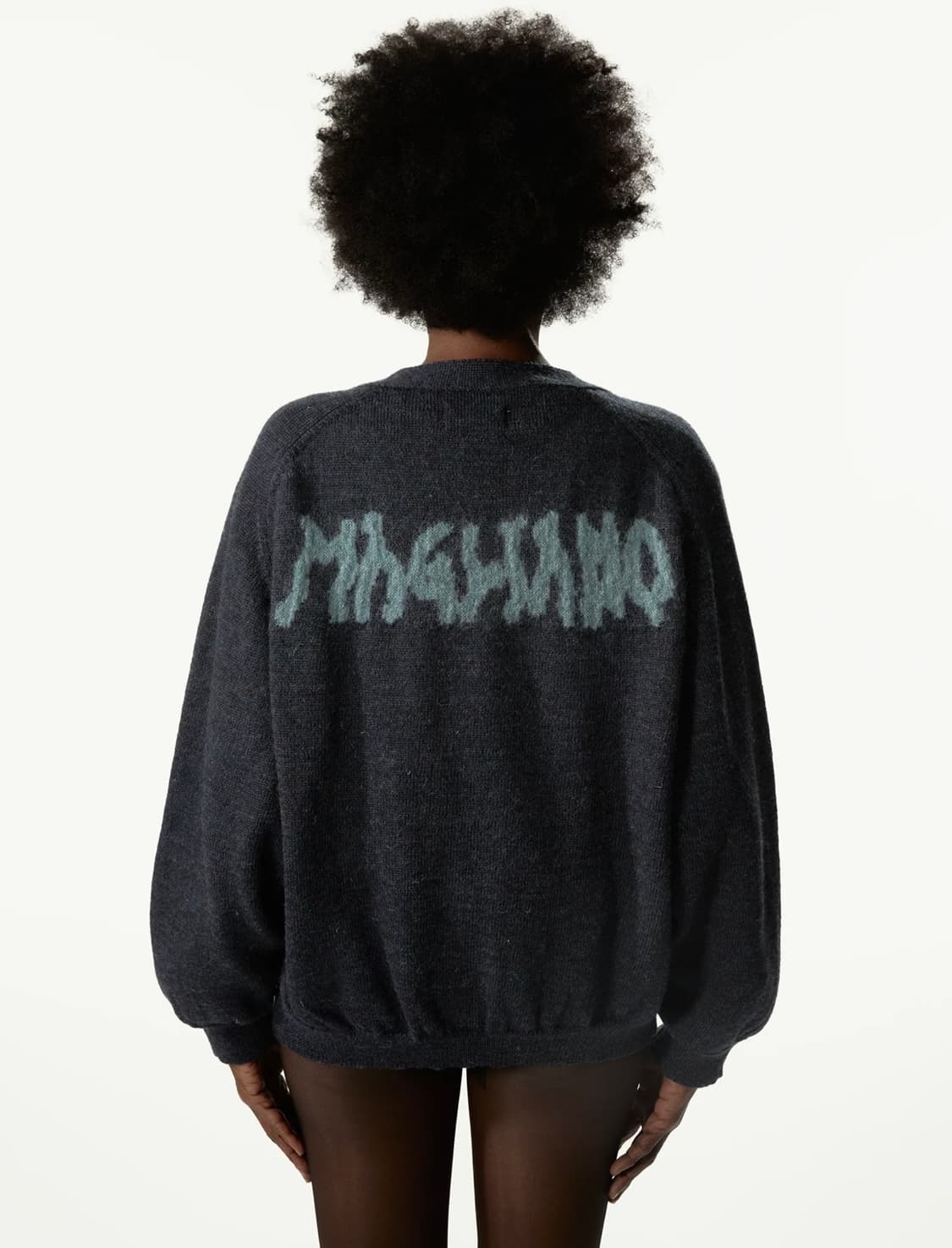 [M,L]마리아노 25fw 글램파 베이비 블루 가디건 상품이미지2