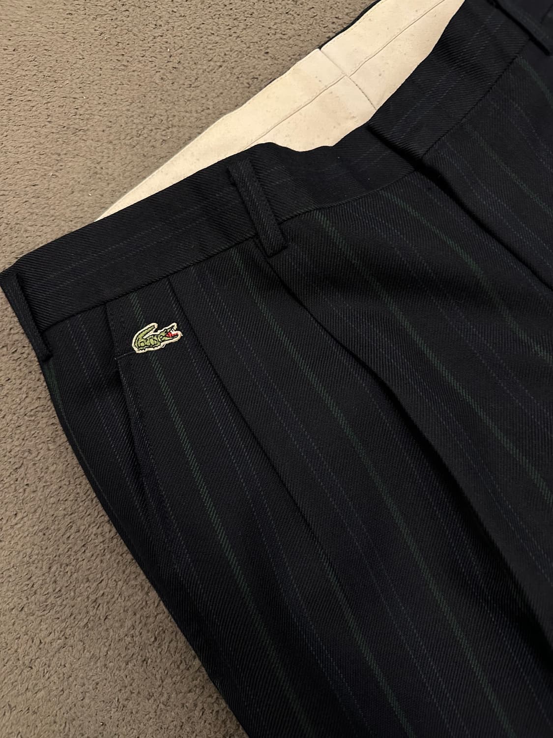 라코스테 90s 빈티지 스트라이프 슬랙스 처분  상품이미지2