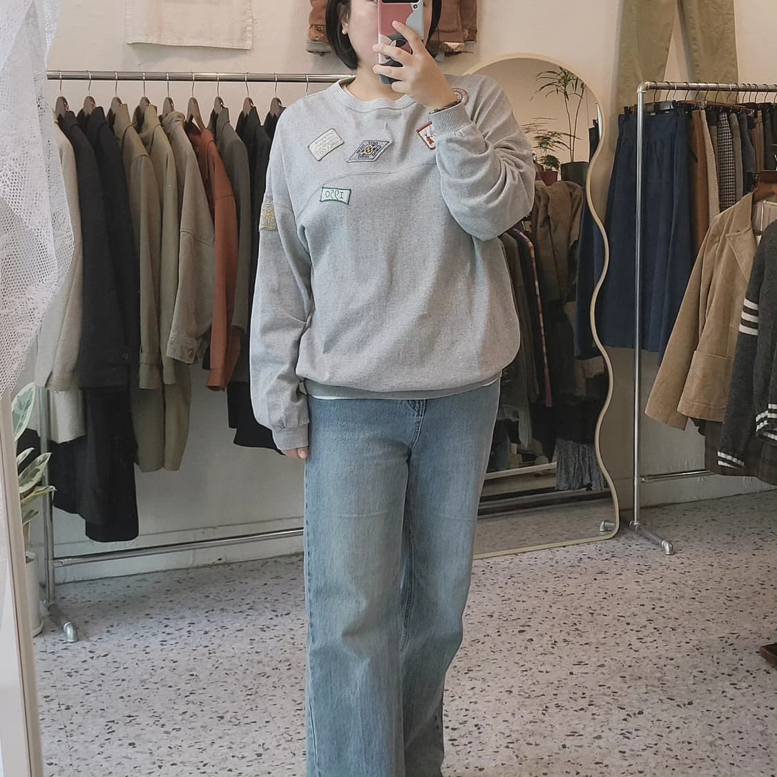 Cabin 와펜 패치 맨투맨(made in Japan) 상품이미지10