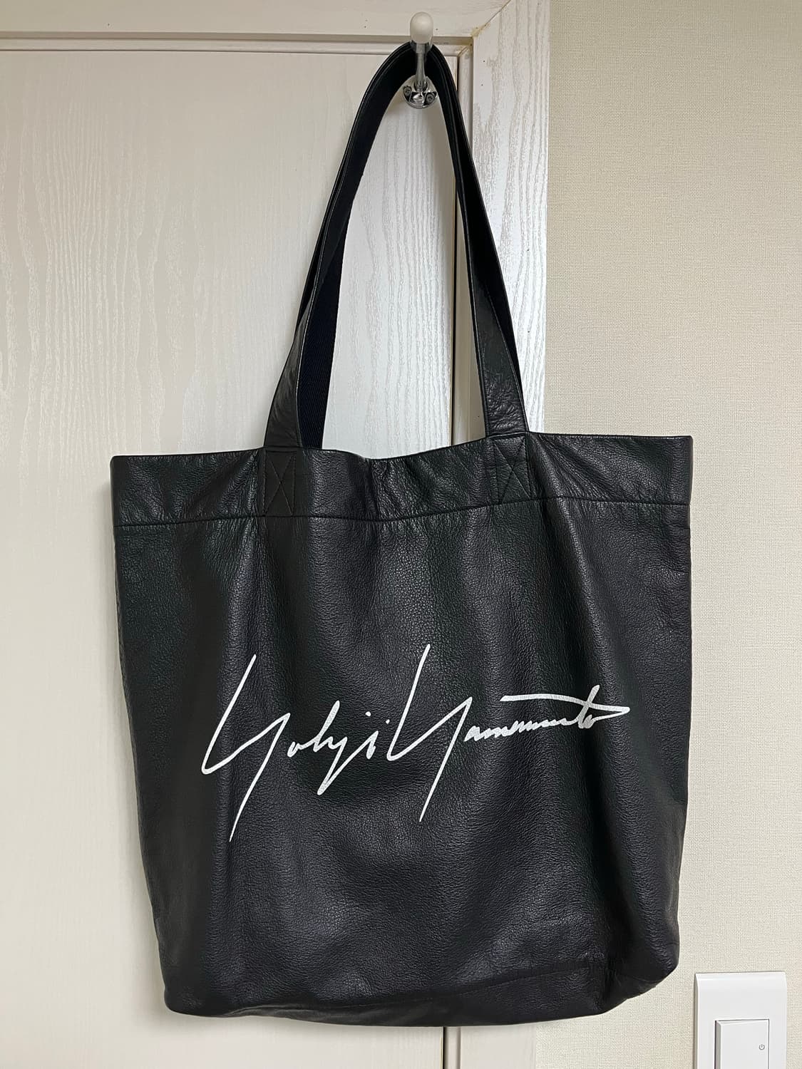 요지야마모토 레더 토트백 상품이미지2