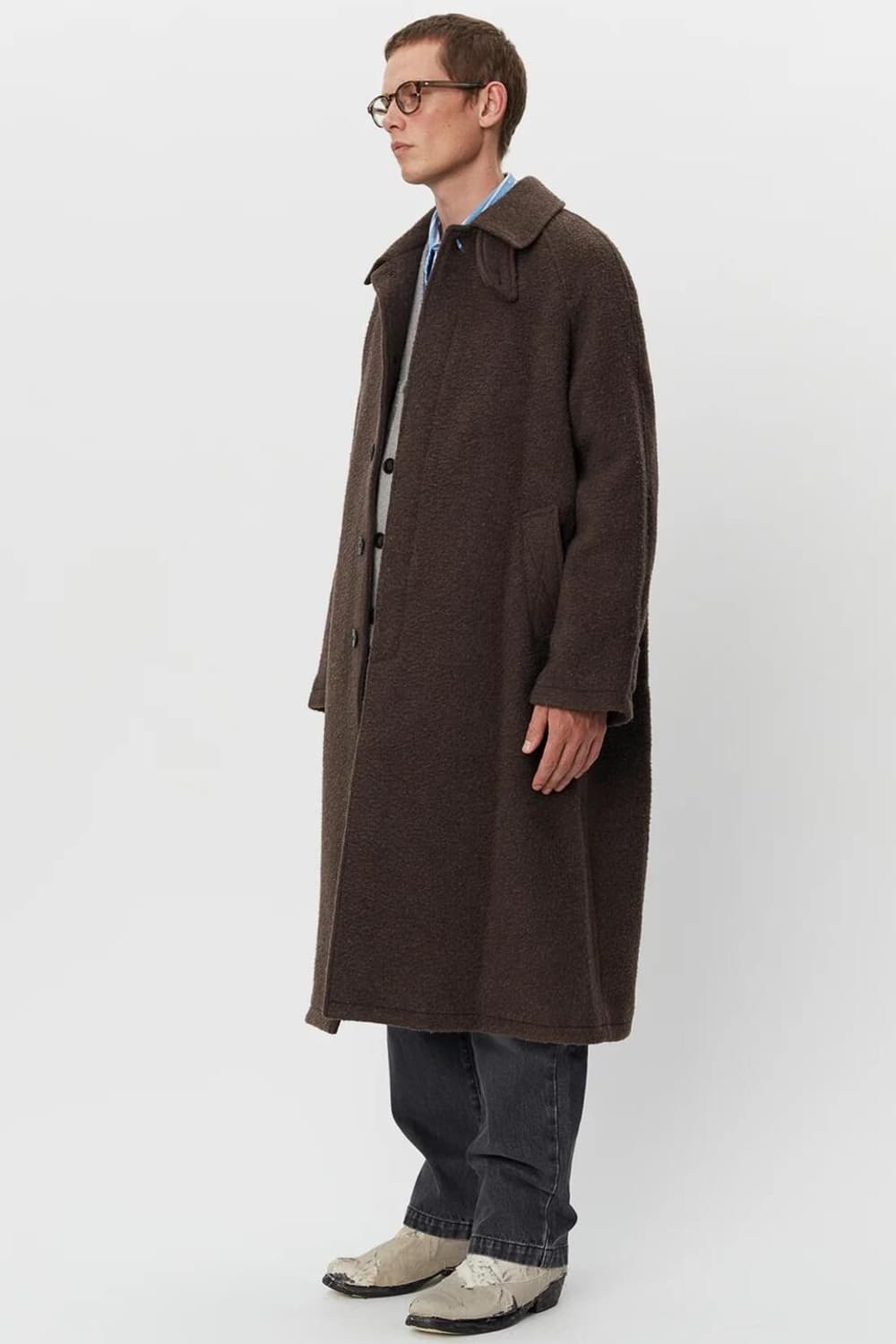 mfpen 코트 brown fuzz 상품이미지5