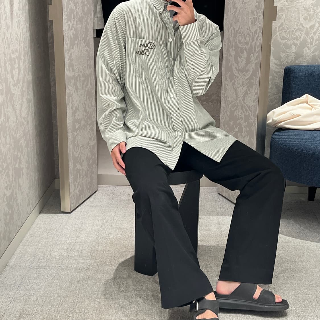 [40] 디올x티어스 스트라이프셔츠 상품이미지5