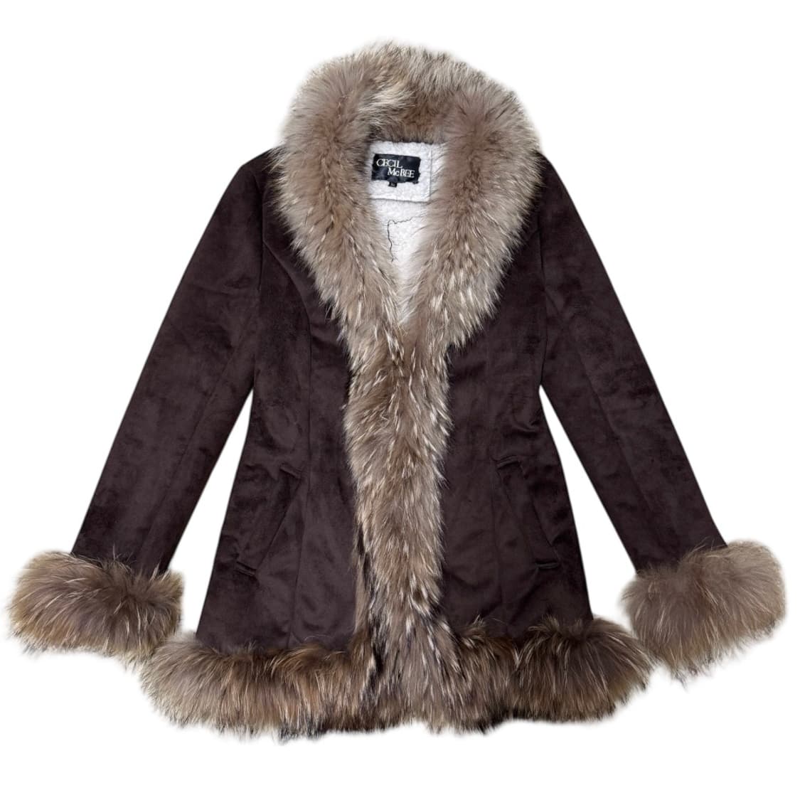 세실맥비 락 펑크 스웨이드 퍼 브라운 자켓 상품이미지1