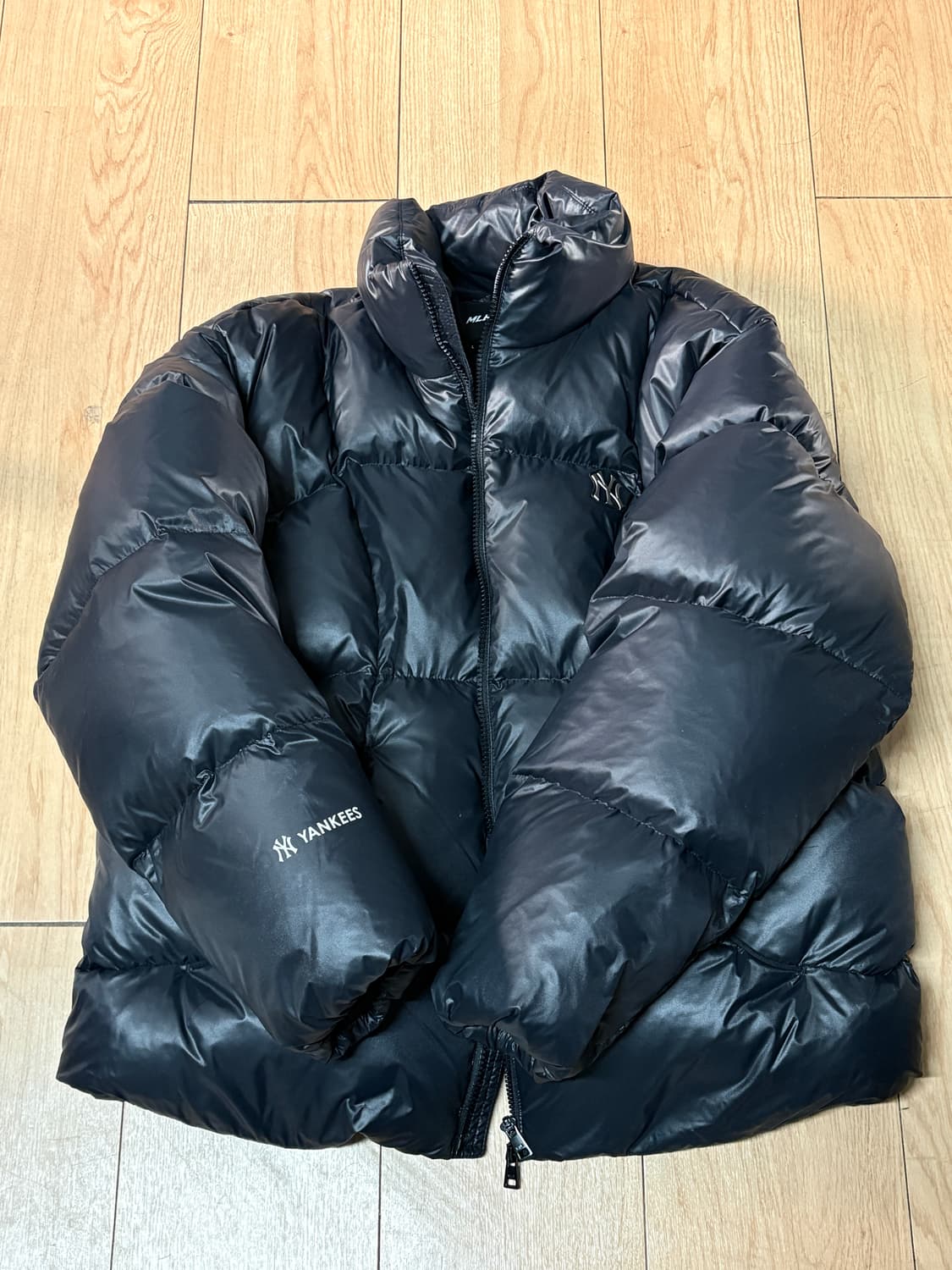 MLB 뉴욕 양키스 커브 패딩 블랙 L 상품이미지1