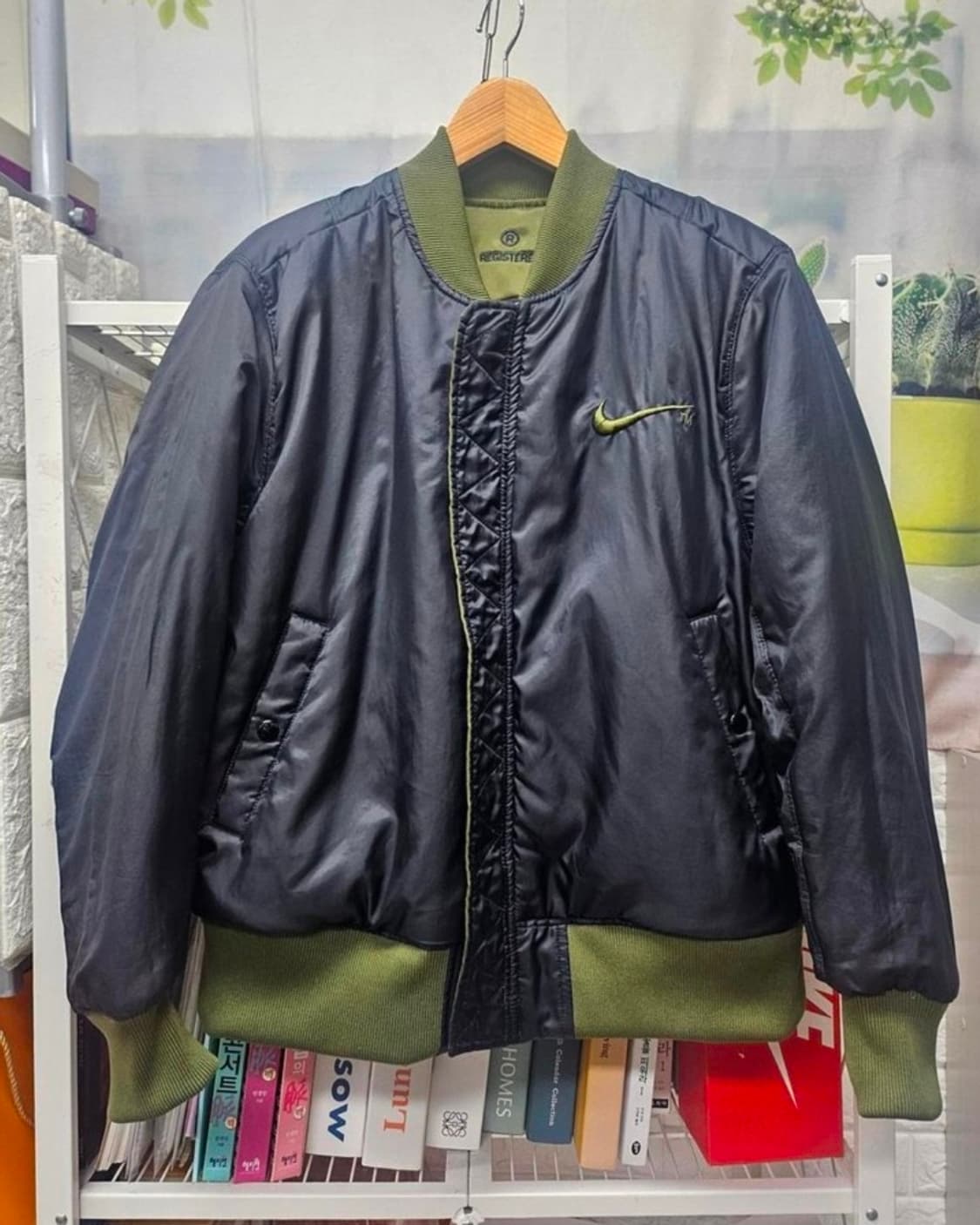 나이키 항공점퍼 110 써마핏 빅스우시 양면 봄버자켓패딩 블루종 XD72 상품이미지4