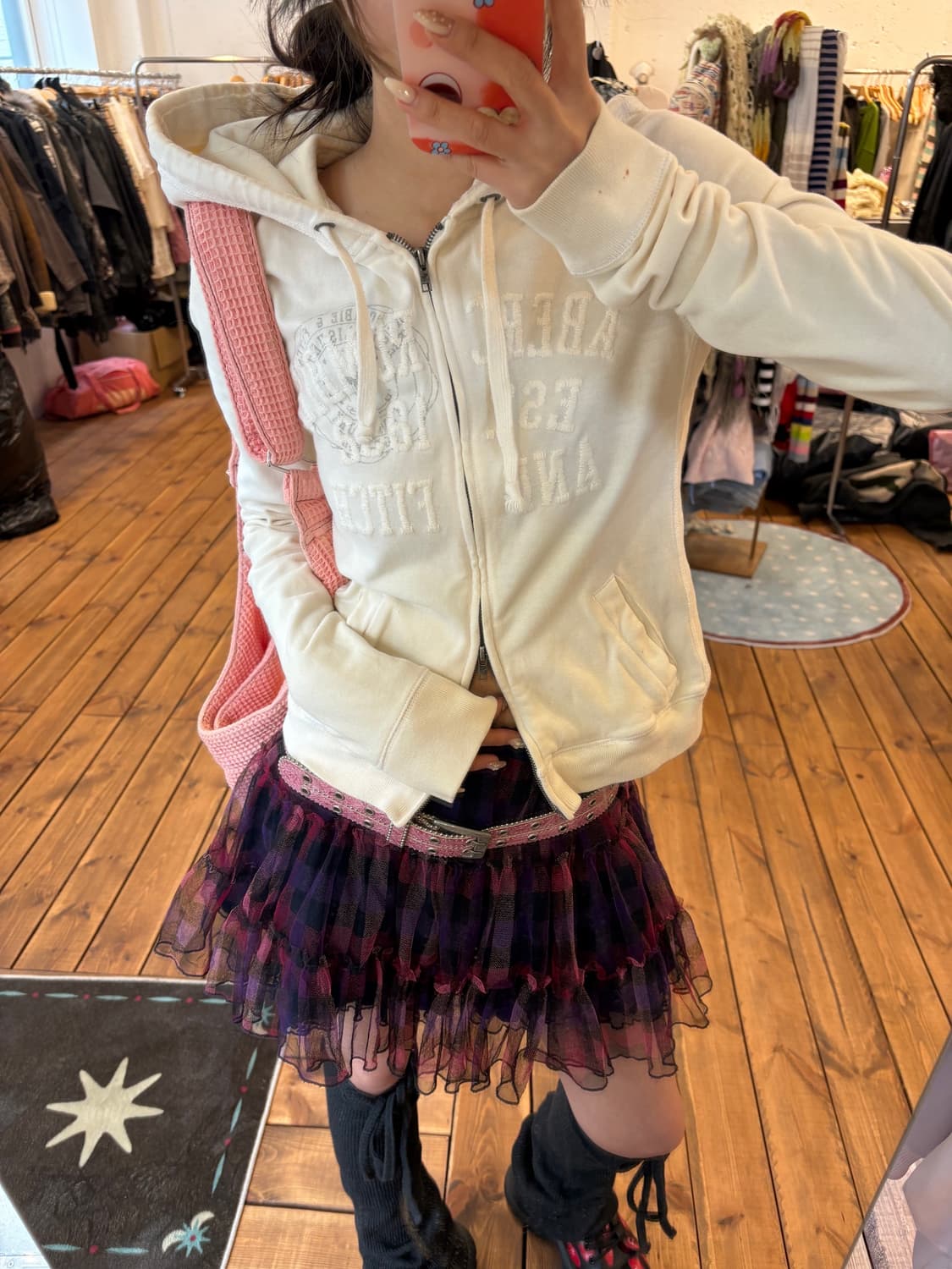 아베크롬비 크림 투웨이 후드집업 상품이미지1