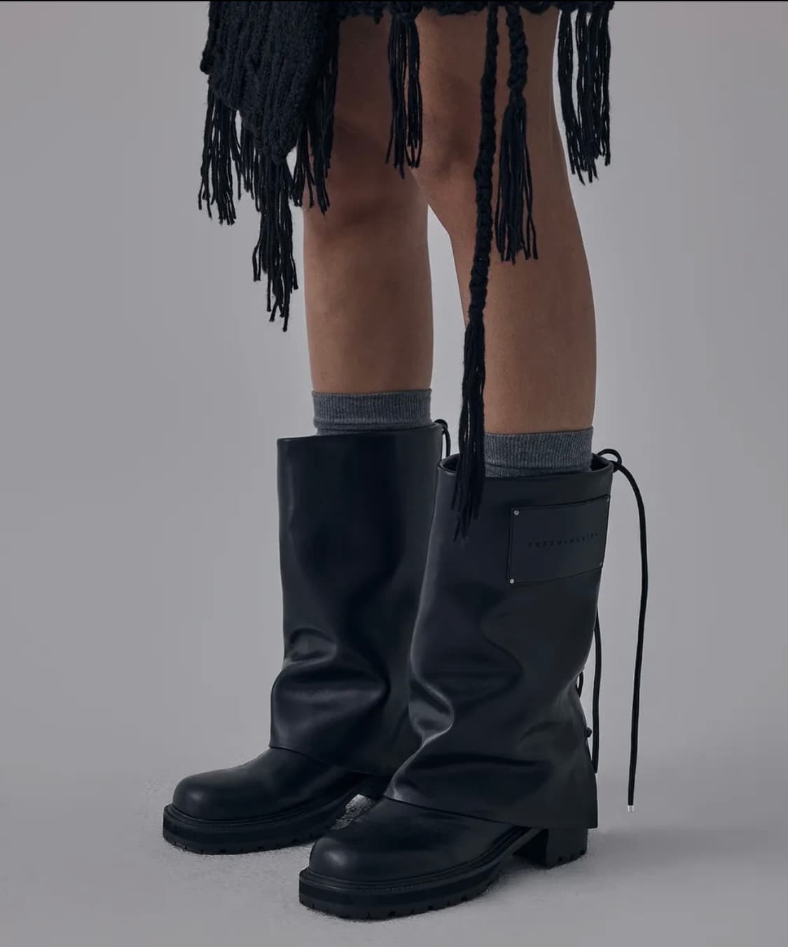 트리밍버드 Folded Lace-up Cowhide Boots 부츠 상품이미지5