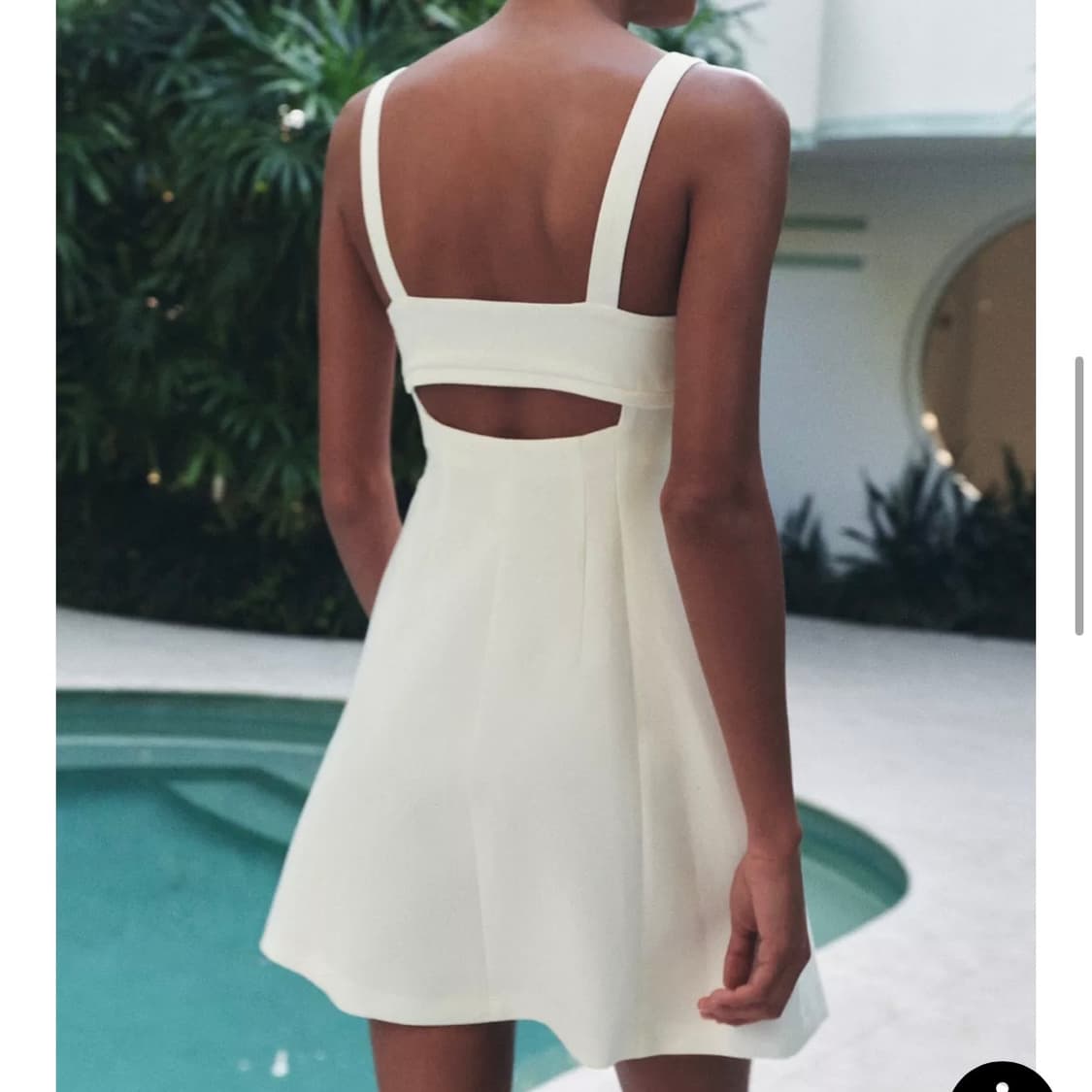 자라 화이트 미니 A라인 원피스 상품이미지4