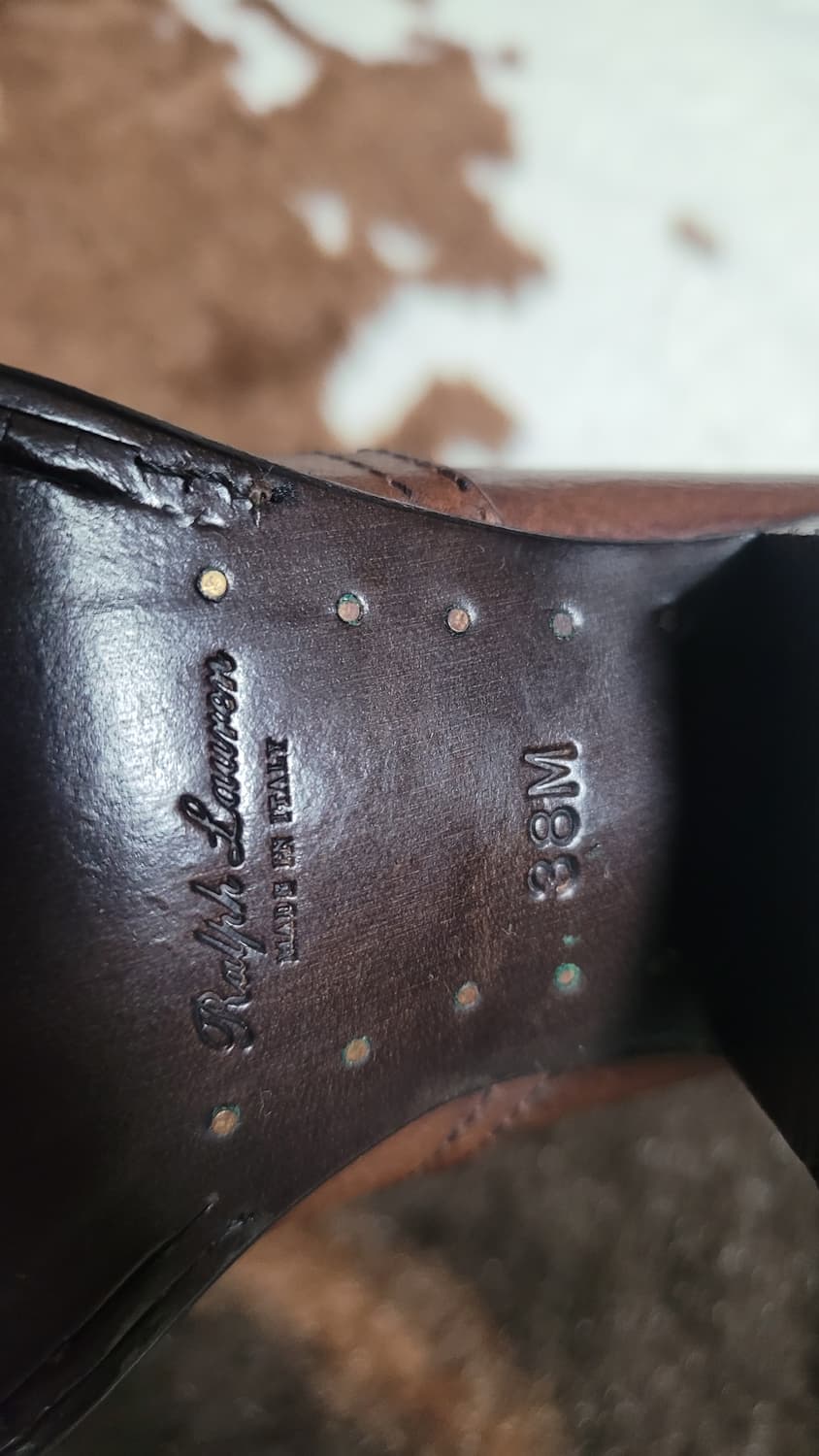 폴로 고급라인 퍼플라벨 가죽 앵글부츠 38M 상품이미지6