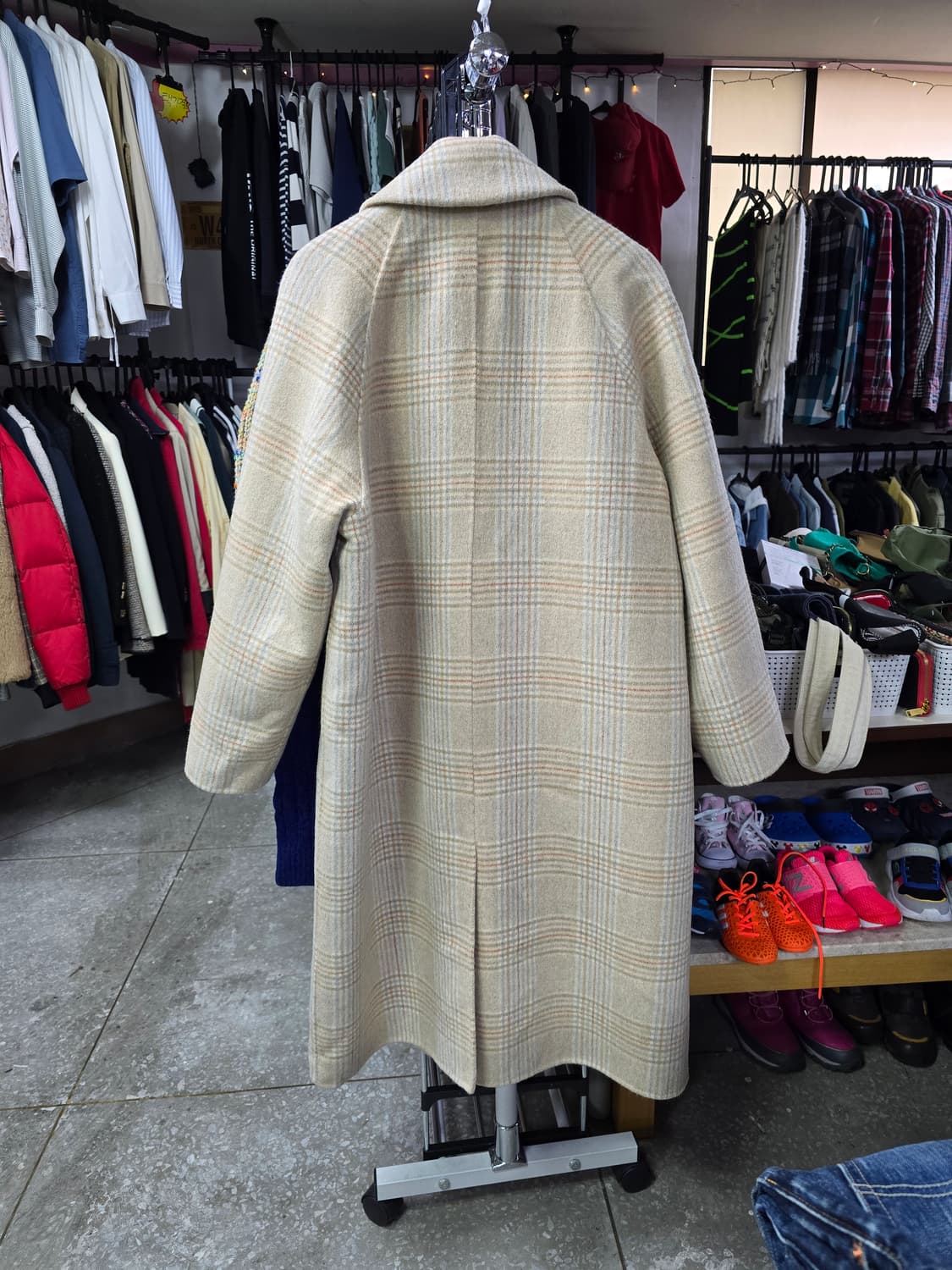 플라스틱아일랜드 체크 롱코트 (1297) 상품이미지2