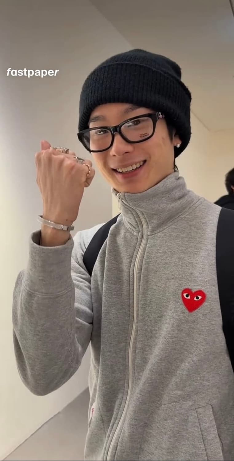 꼼데가르송 나우아임영 5하트 집업 상품이미지3