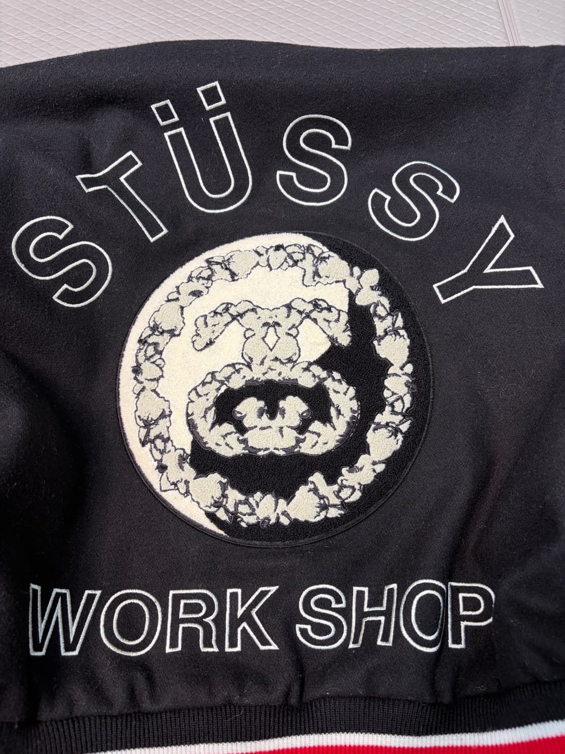 스투시x아워레가시 x데님피어스 바시티 자켓 S 상품이미지2