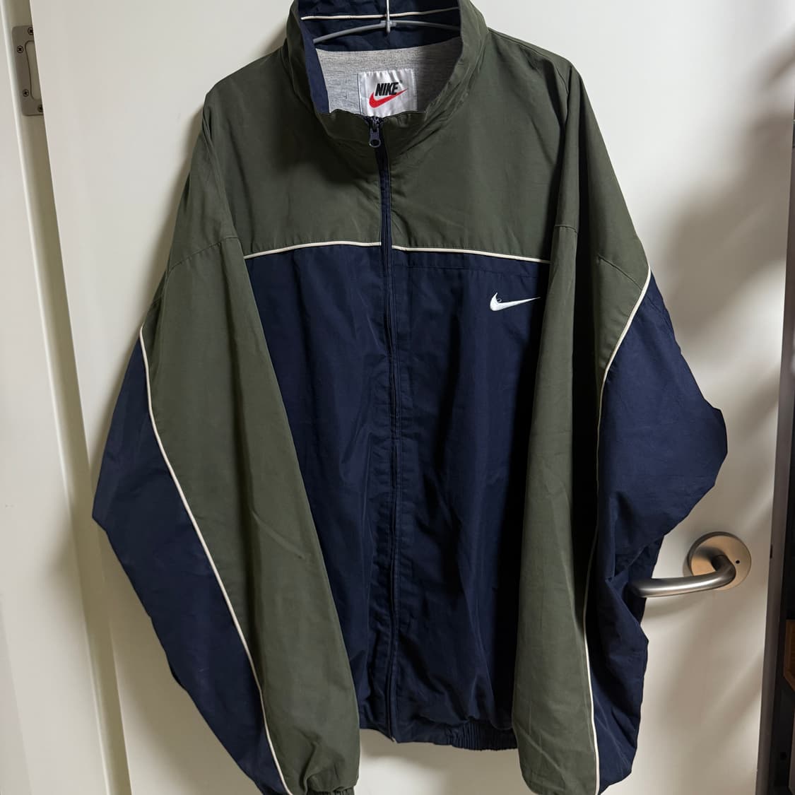 나이키 배색 바람막이 (황금사이즈+상태굿) 💙💚 상품이미지1