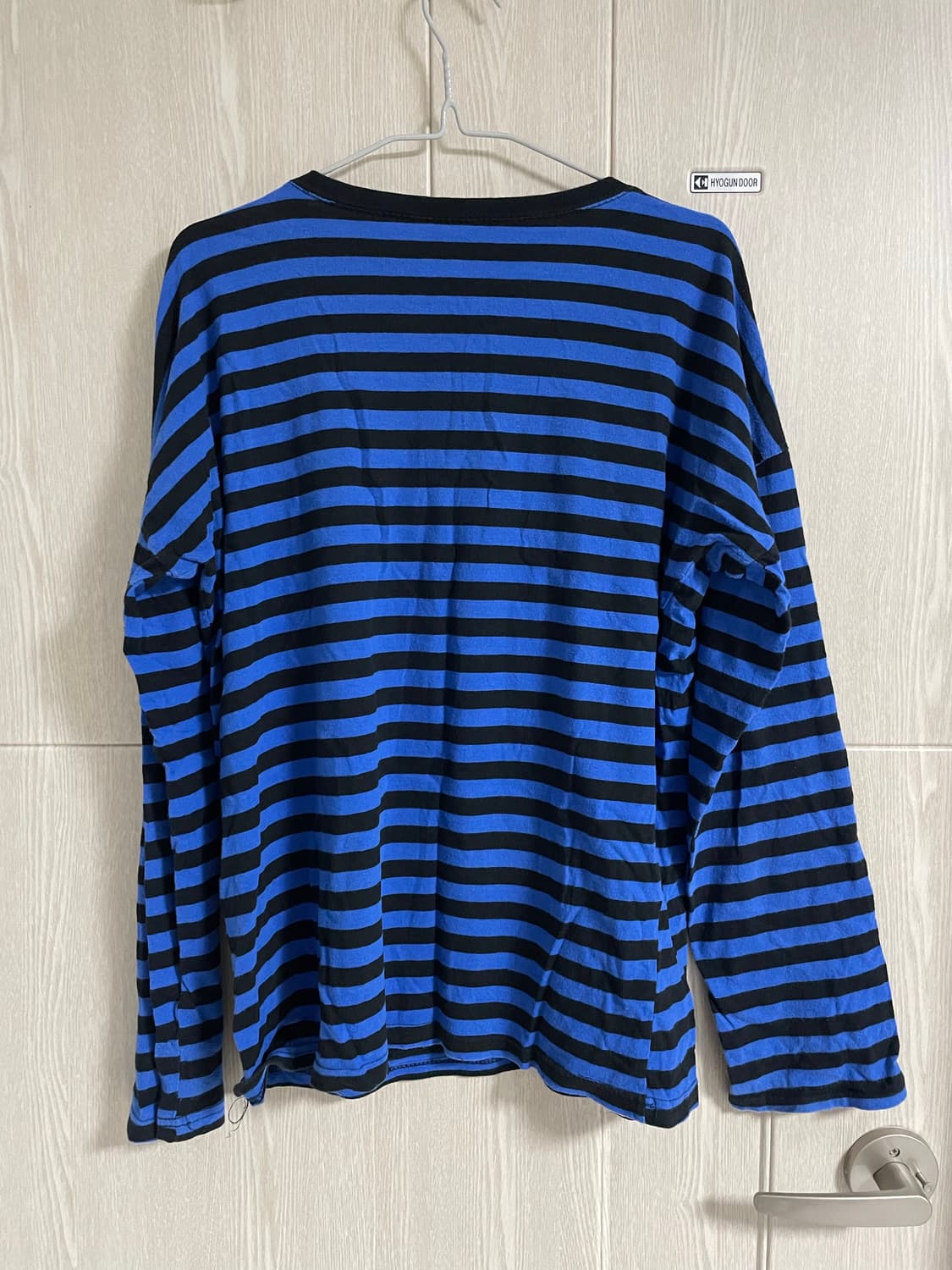 [F]스트라이프 롱슬리브 블루 상품이미지2