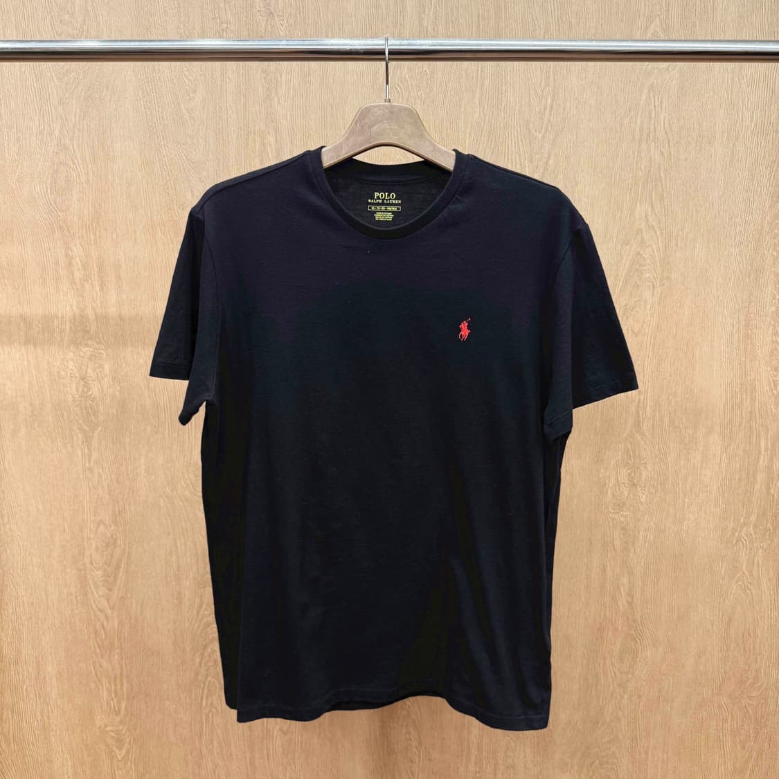 폴로 랄프로렌 클래식 반팔 티셔츠 포니 자수 로고 디테일 블랙 상품이미지2