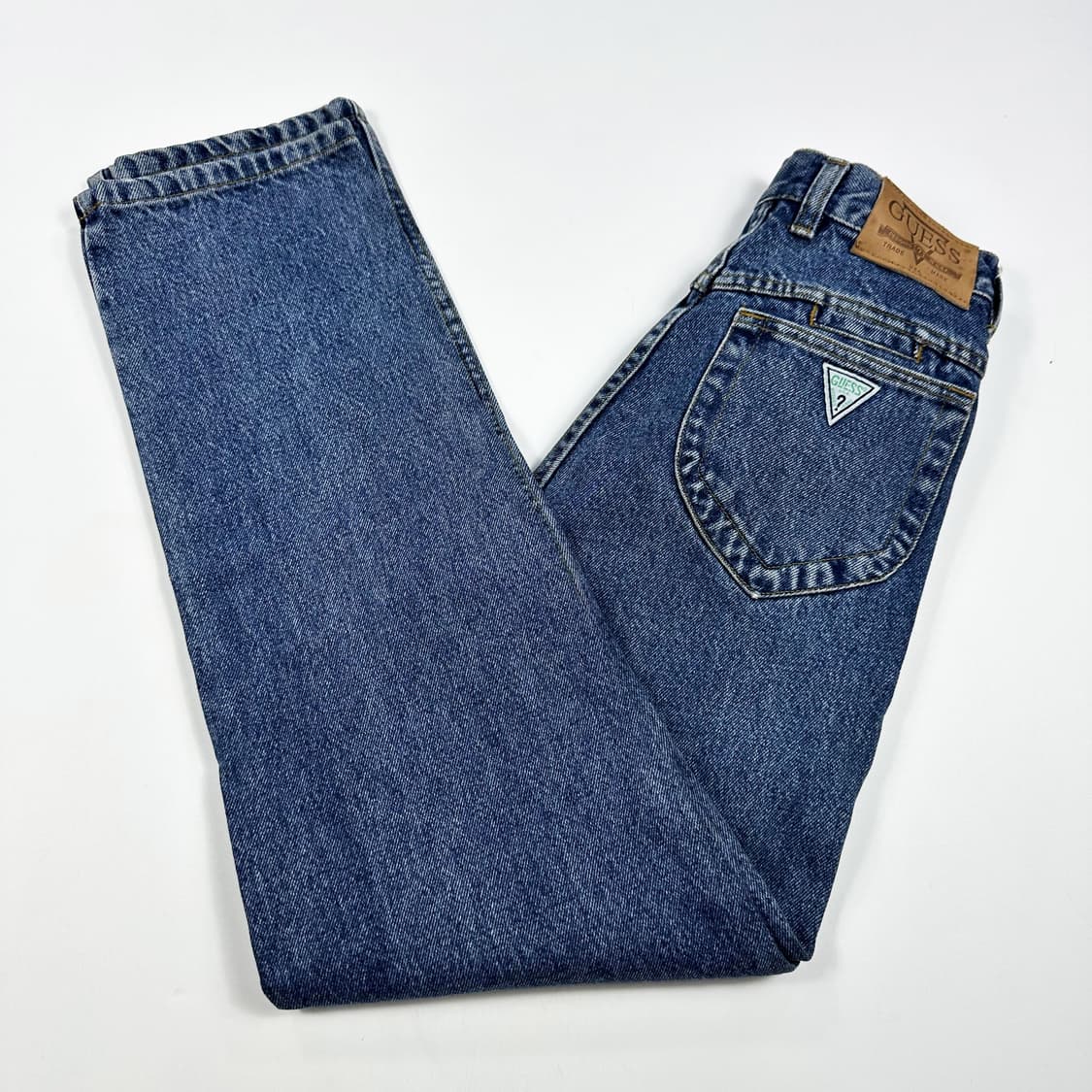 게스 guess 레트로 삼각로고 데님팬츠 (25인치 여성추천) 상품이미지2