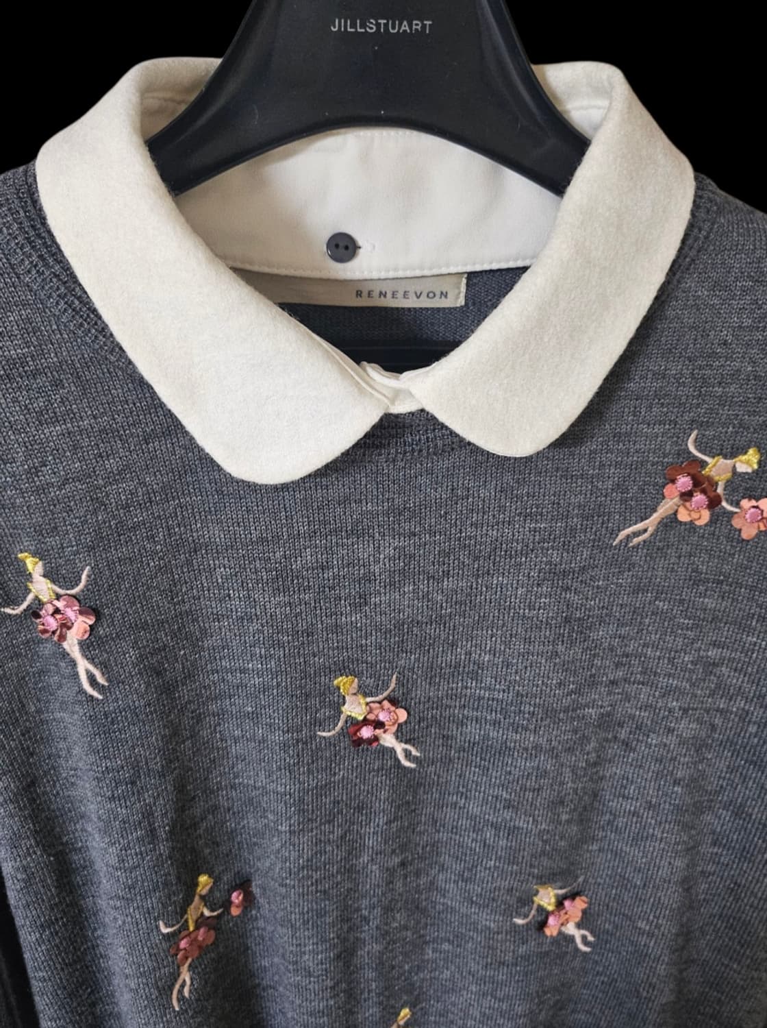 레니본 울100  발레리나 니트 55 / 상태 좋음 상품이미지3