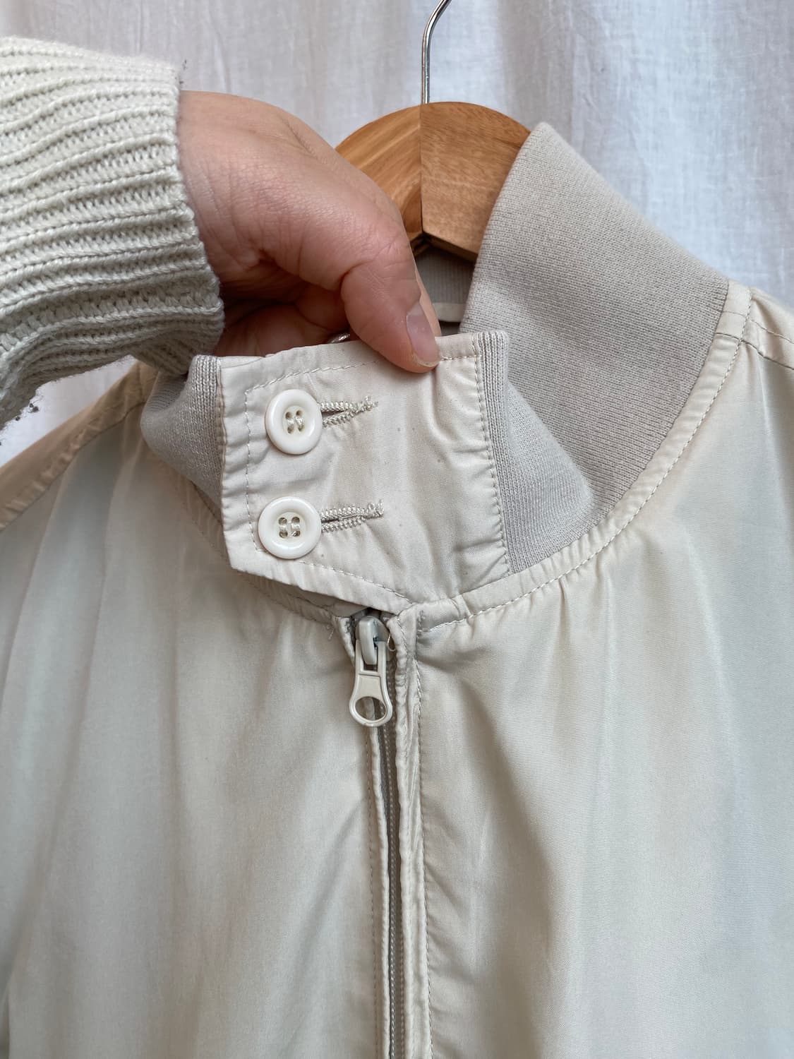 PROLOGUE 아이보리 블루종(MEN L) 상품이미지6