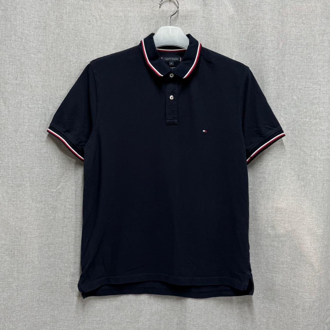 [XL] 타미힐피거 코튼 카라 폴로 반팔티셔츠 상품이미지1
