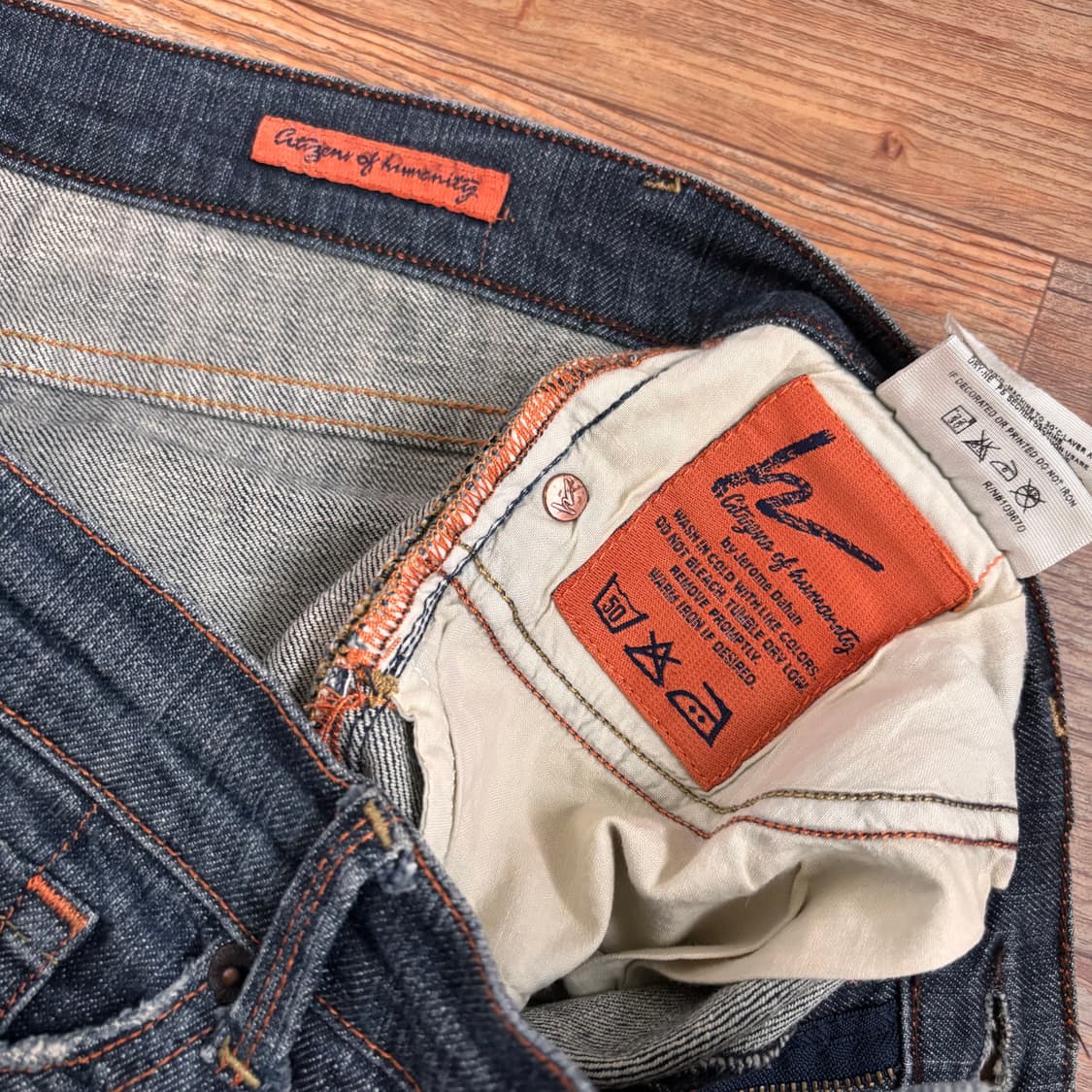 시티즌 오브 휴머니티 27 데님 청바지 슬림 부츠 미국 수입 로라이즈 상품이미지7