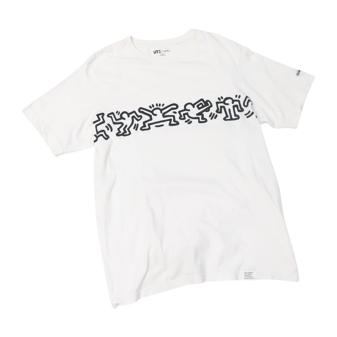 UT 키스 해링 그래픽 화이트 반팔 티셔츠 (XL) 상품이미지1