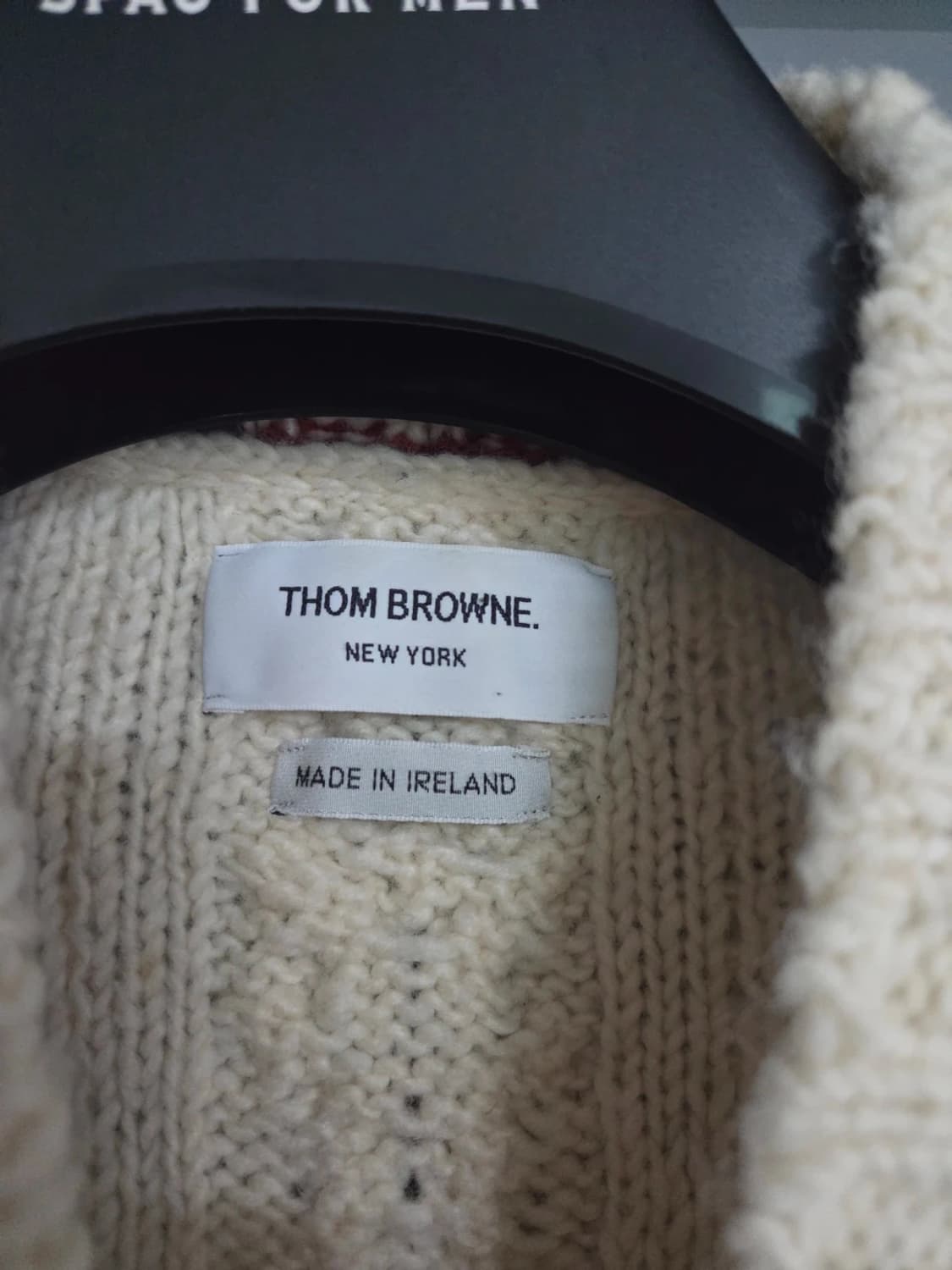 (새상품급) 톰브라운 헤비 케이블 니트 4선 완장 가디건 상품이미지2