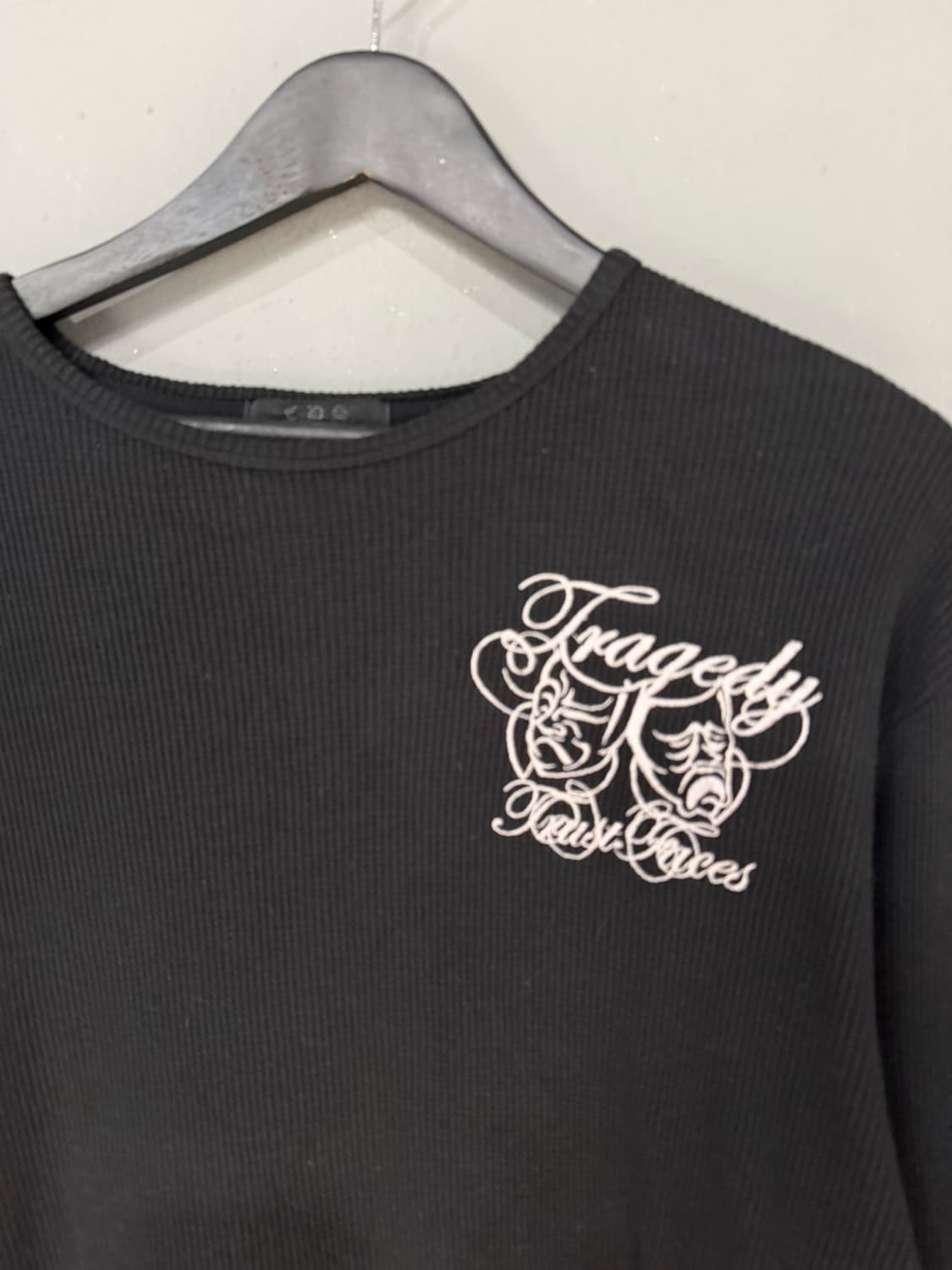 back embroied heavy waffle long sleeve 상품이미지6