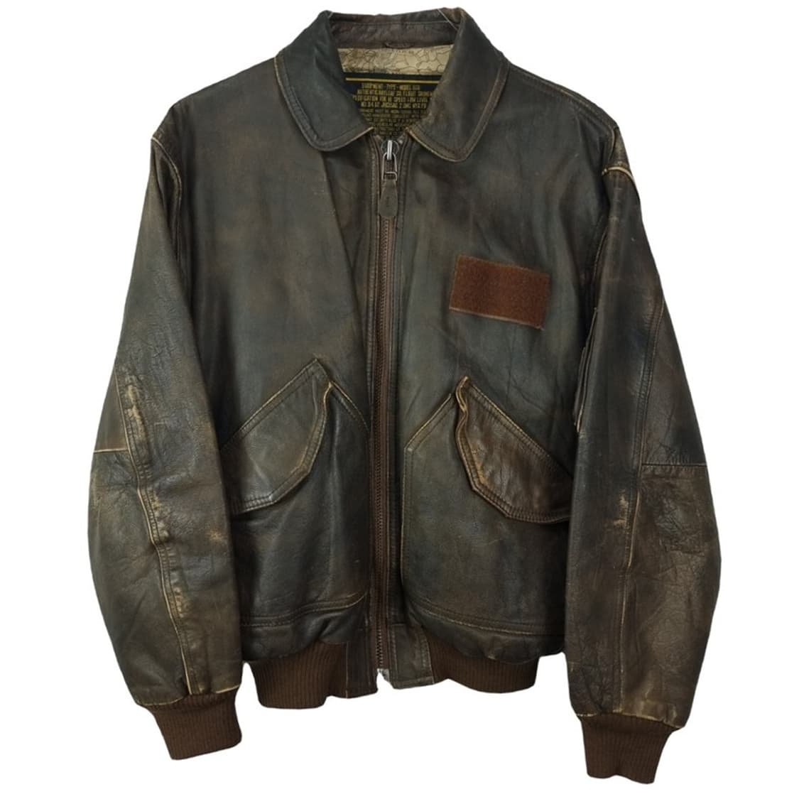 [일본빈티지]소가죽 CWU-45P A2 밀리터리 봄버 자켓 M20012 상품이미지2