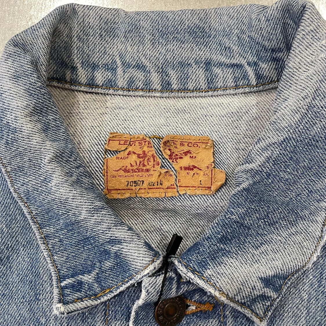 (L) 80~90s USA Levi's 리바이스 트러커 데님 자켓 상품이미지6