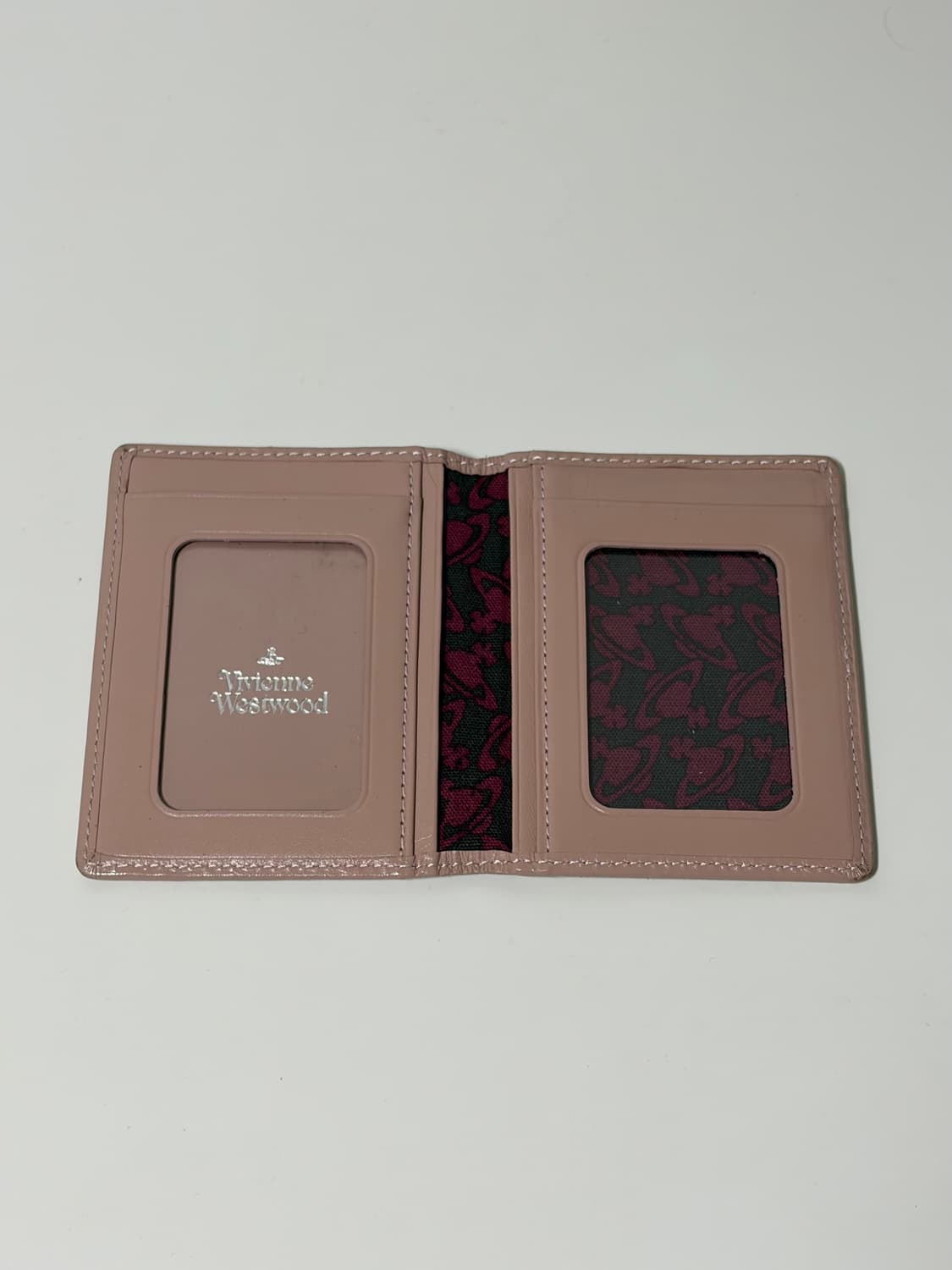 비비안웨스트우드 패스 케이스 카드지갑 핑크 빈티지 상품이미지2