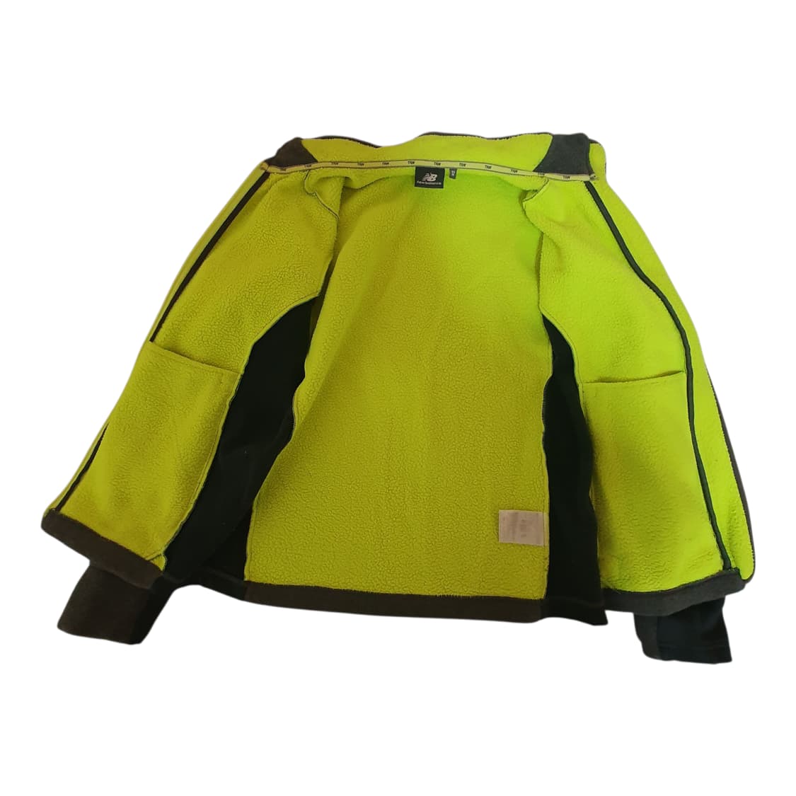 뉴발란스 배색 로고 플리스 집업 95 상품이미지3