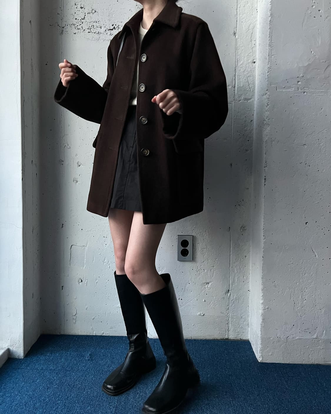 막스마라 울 하프 코트 상품이미지5