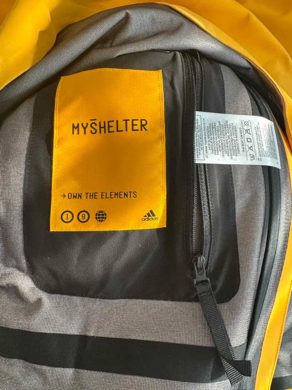 아디다스 남성 MYSHELTER 자켓 옐로우 L사이즈 상품이미지10