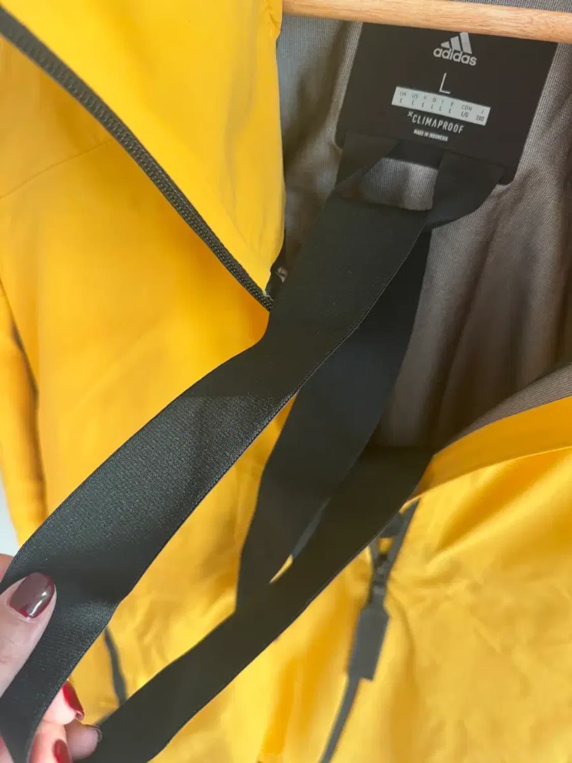아디다스 남성 MYSHELTER 자켓 옐로우 L사이즈 상품이미지5