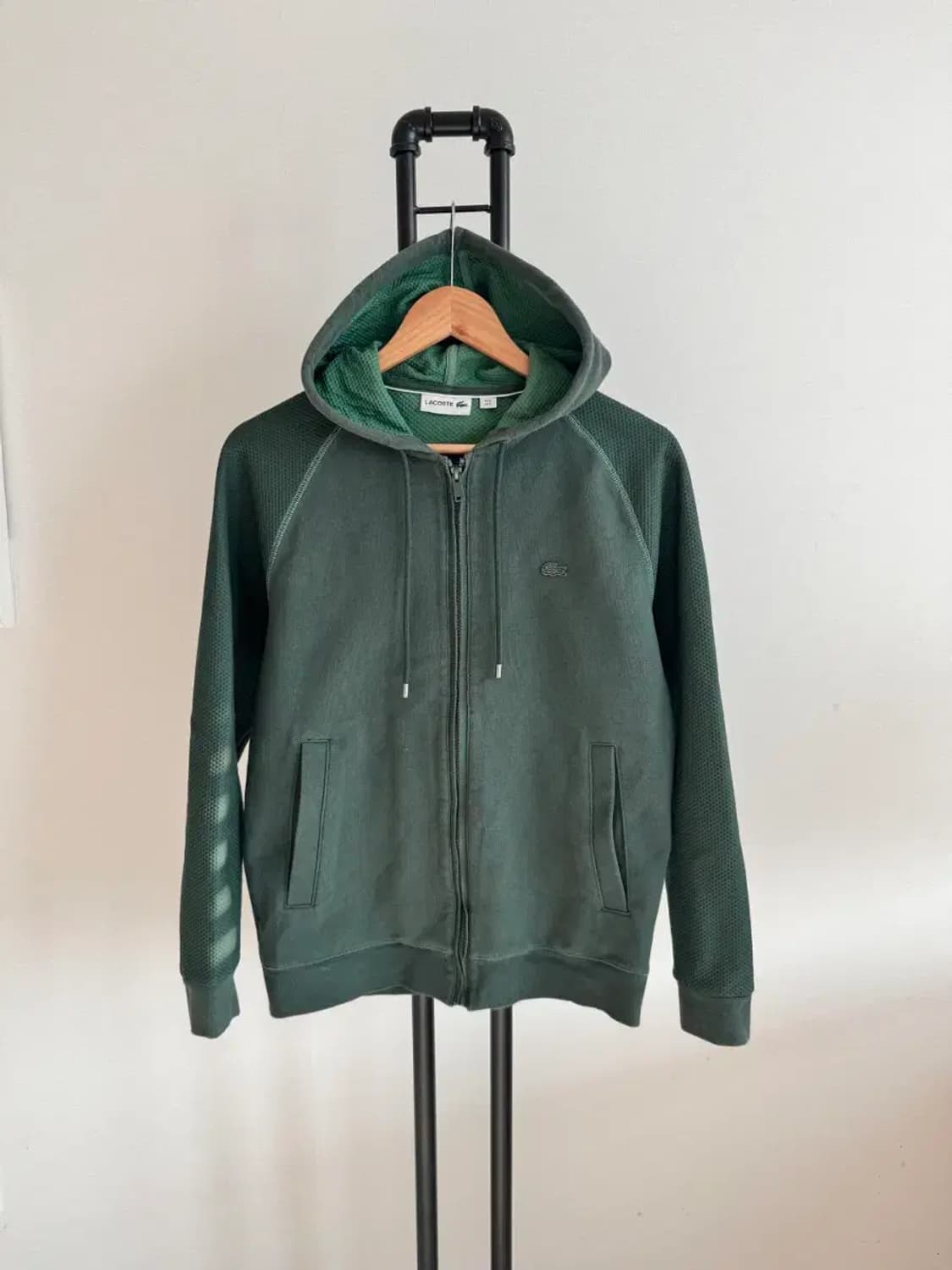 라코스테 남여공용 그린 후드집업 3사이즈 상품이미지1