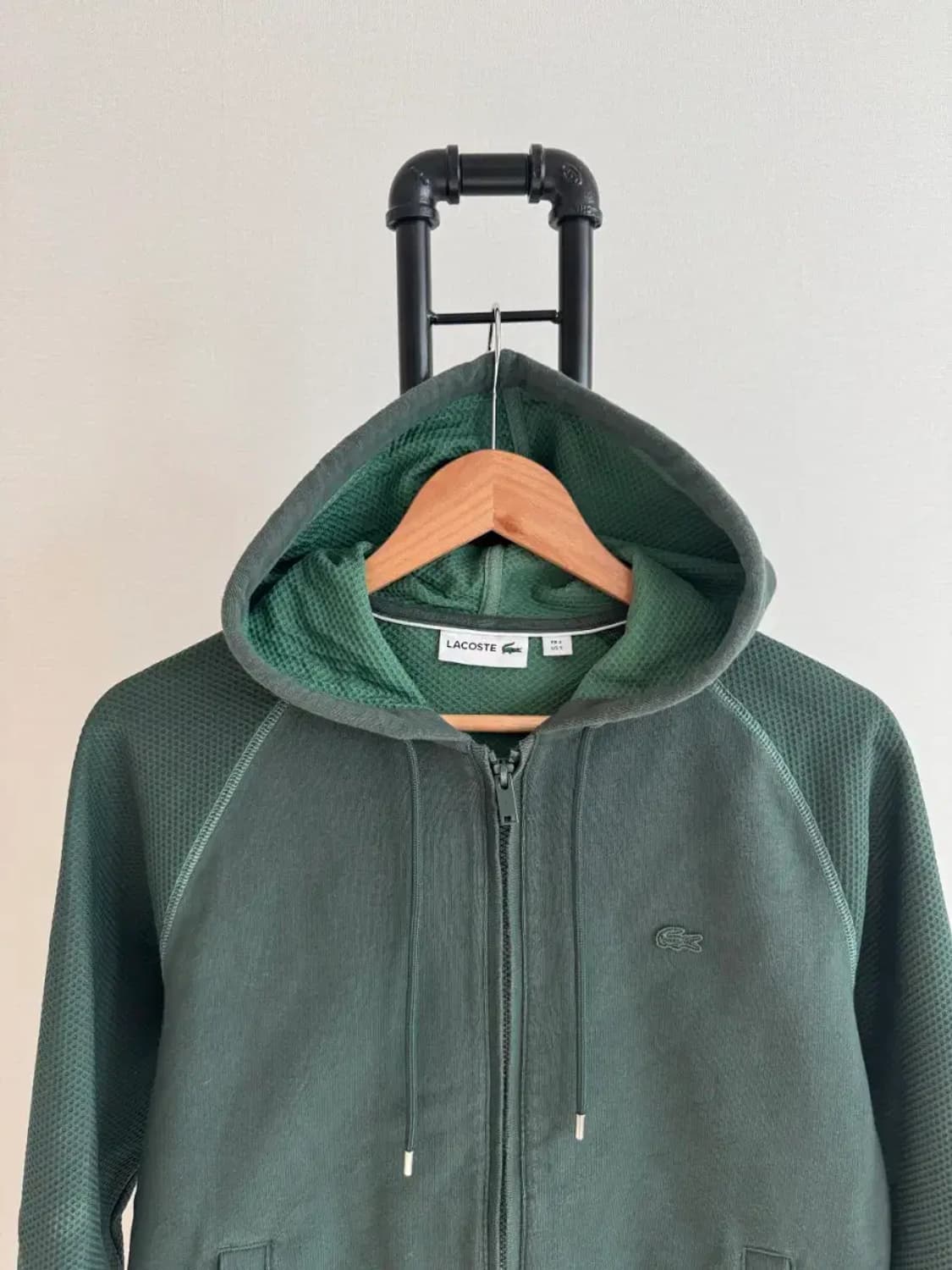 라코스테 남여공용 그린 후드집업 3사이즈 상품이미지2