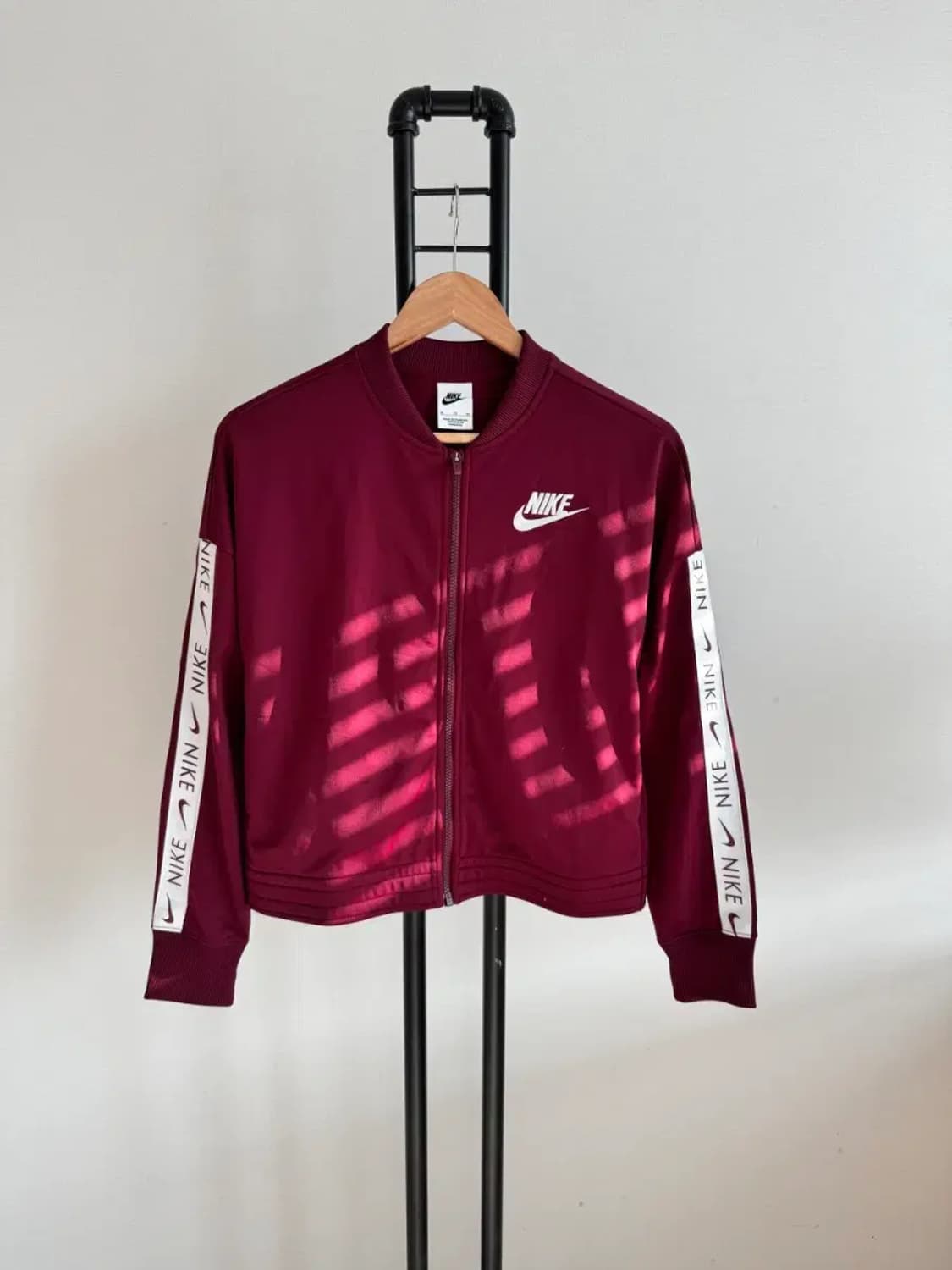 나이키 여성 저지 트레이닝 집업 XL 버건디 상품이미지1