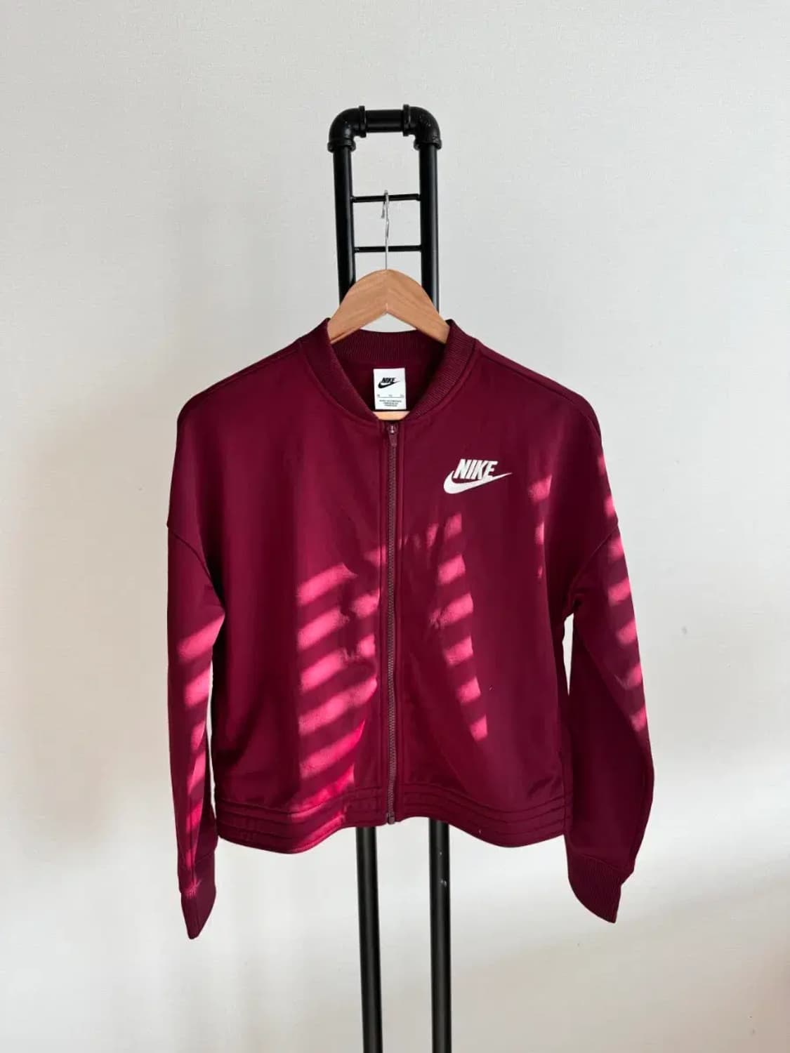 나이키 여성 저지 트레이닝 집업 XL 버건디 상품이미지6