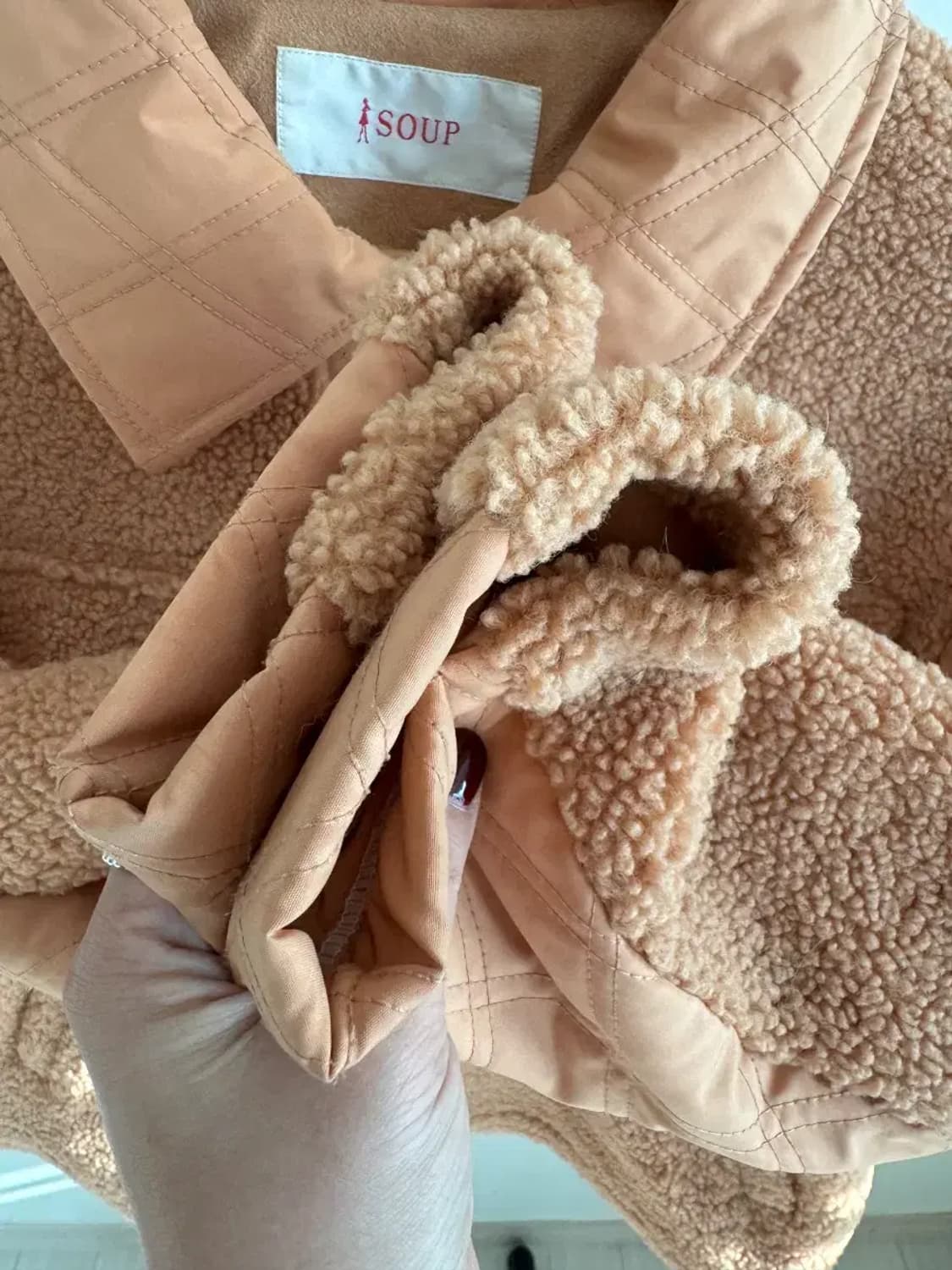 Soup 여성 뽀글이 자켓 55사이즈 상품이미지4