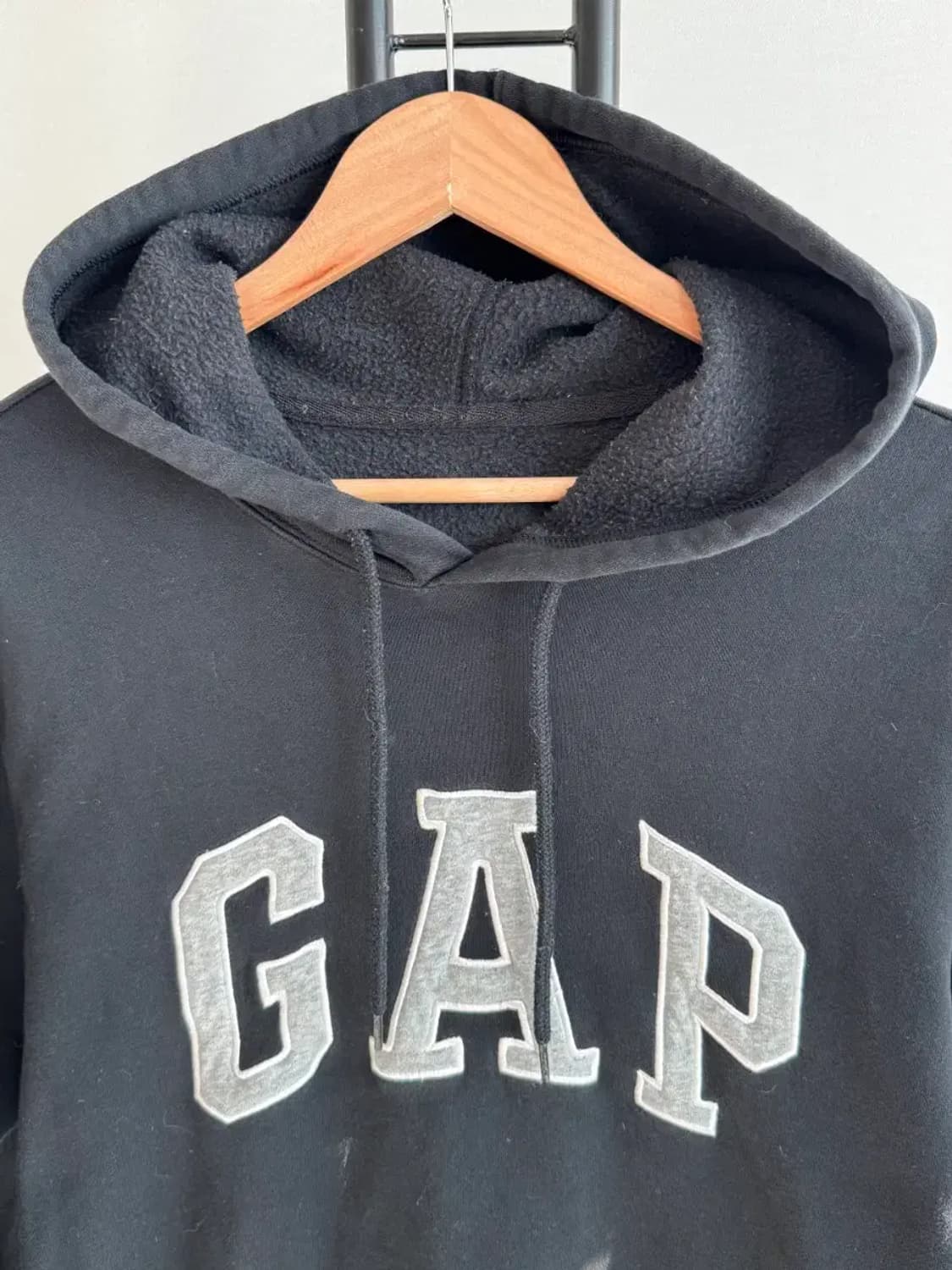 GAP 갭 블랙 기모 후드티 L 상품이미지2