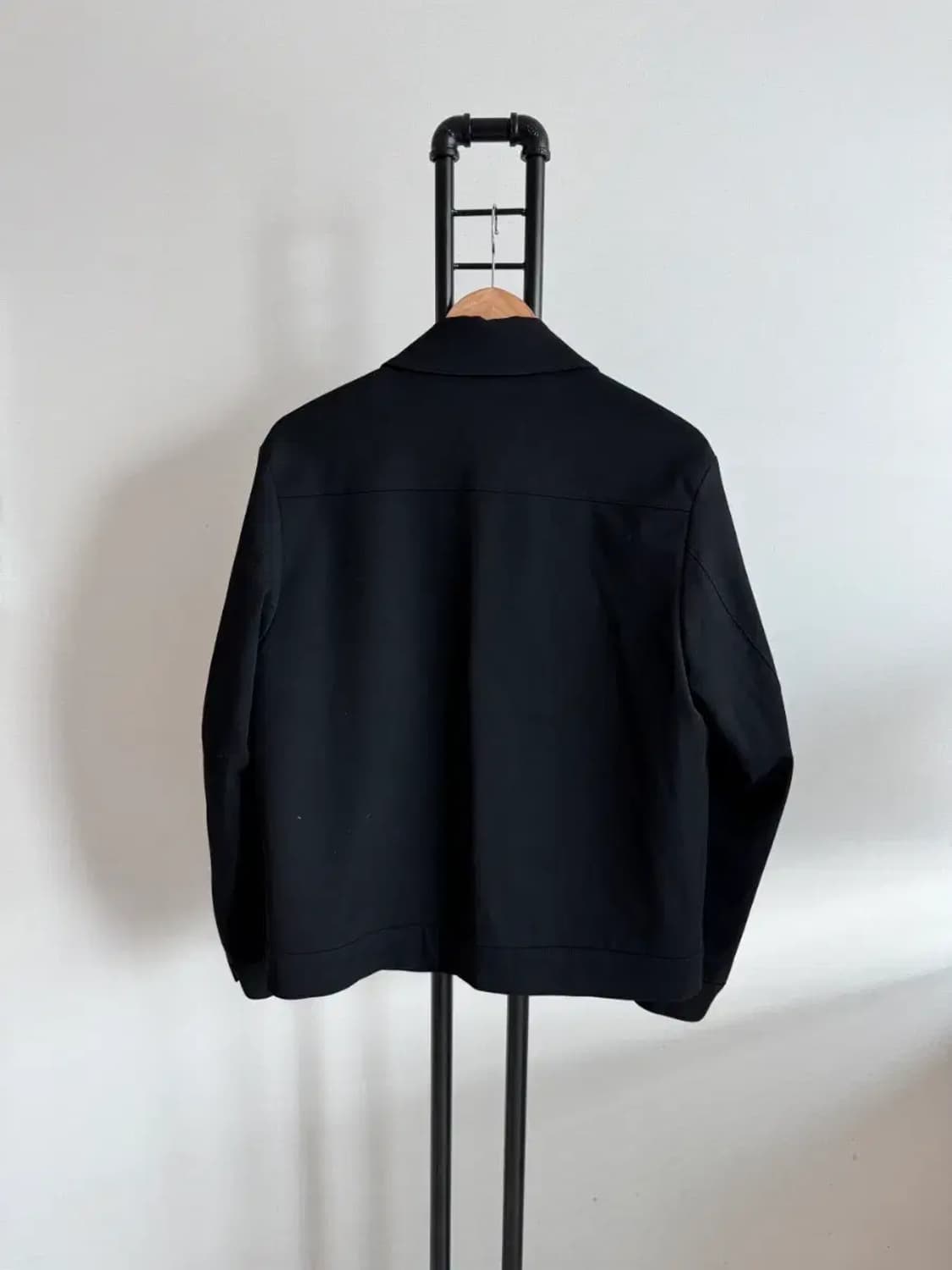 무신사 스탠다드 남성 블랙 미니멀 블루종 자켓 M 상품이미지7