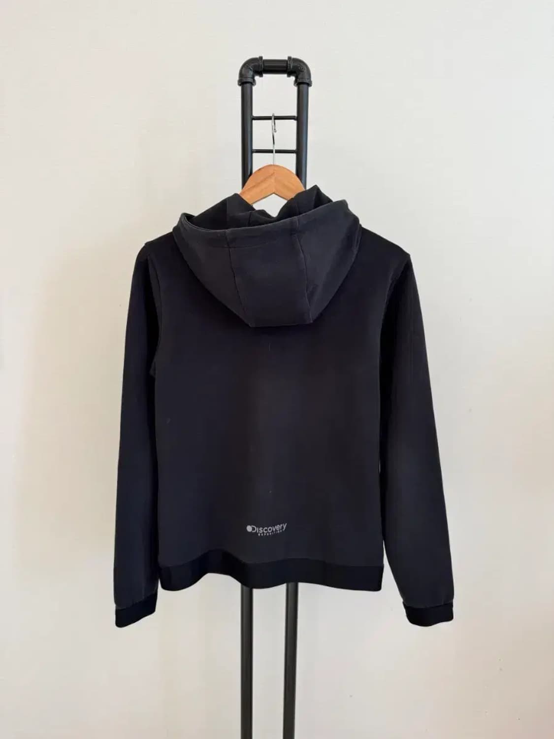 디스커버리 남녀공용 후드 집업 95 블랙 상품이미지8